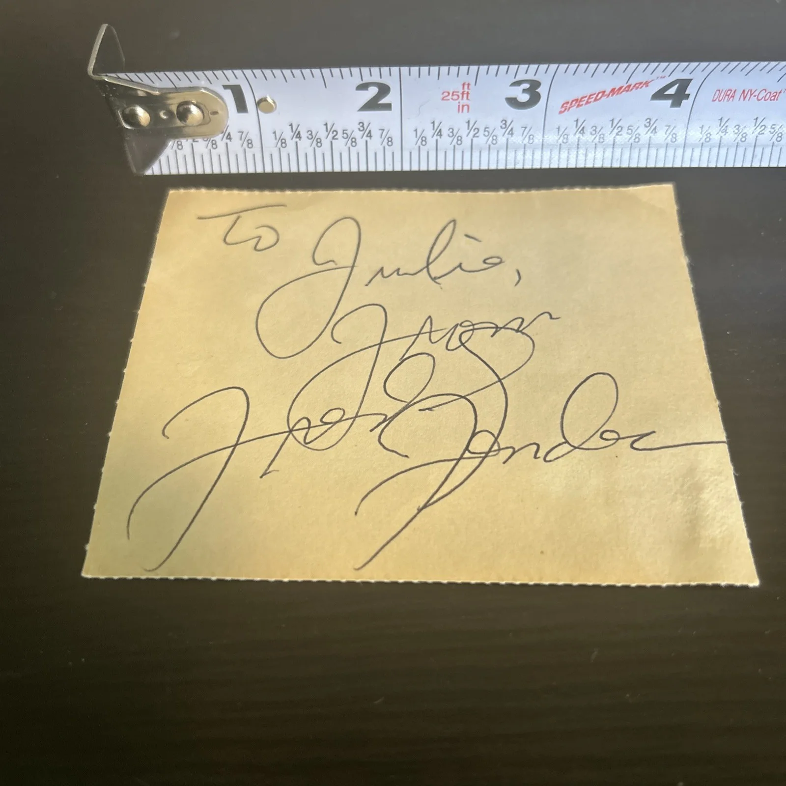 Freddy Fender Autograph, image 2