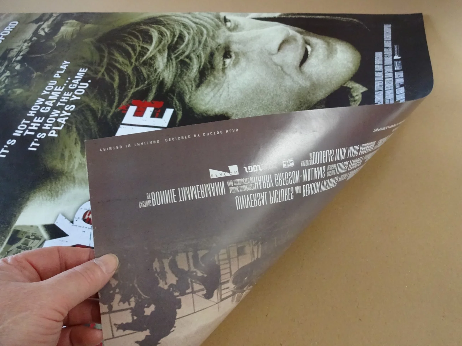 Spy Game Double Sided 2001 Movie Poster Mint 40" x 27" Robert Redford Brad Pitt, image 2