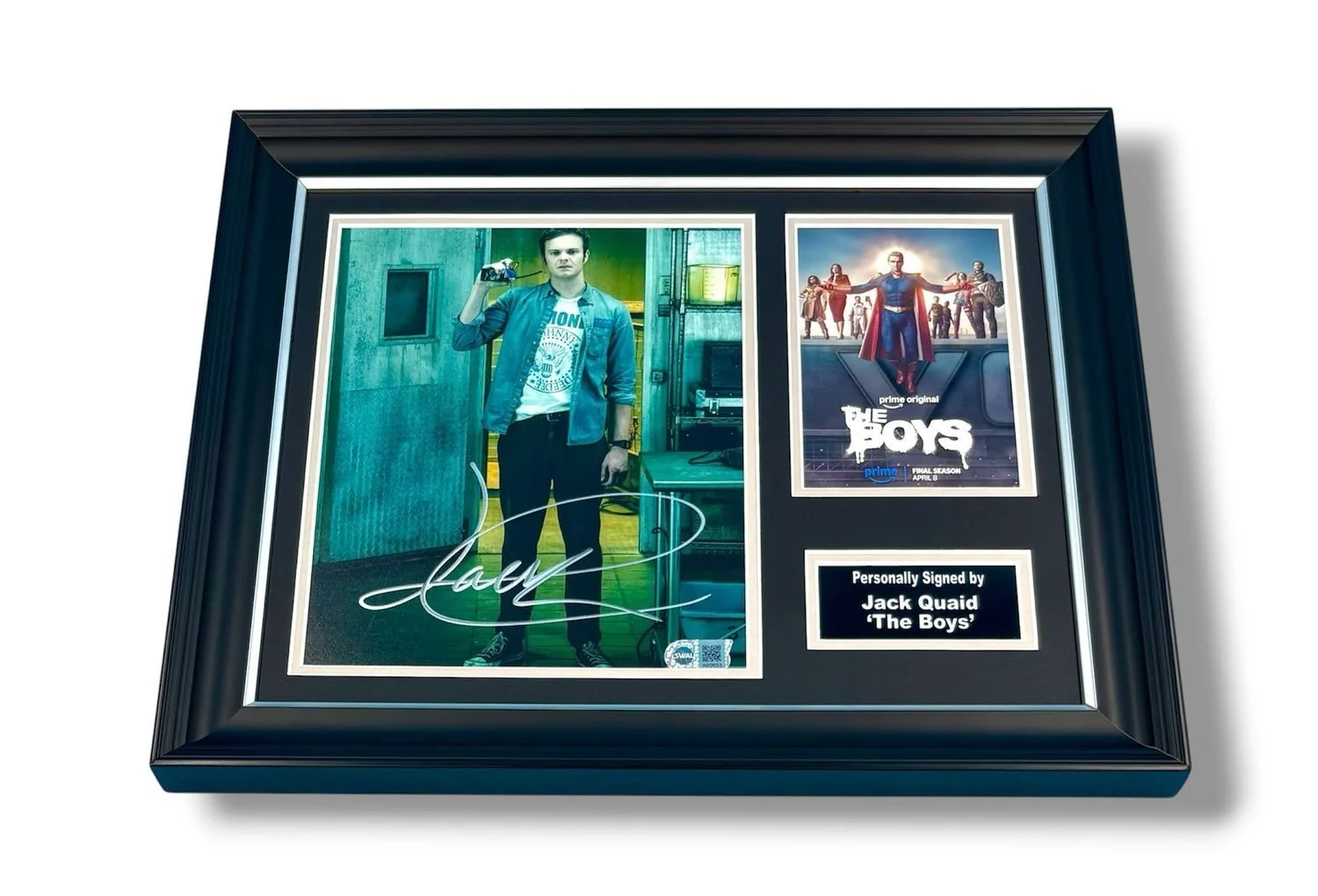 Jack Quaid Signed Photo Framed & SWAU COA The Boys Poster Autograph Auto, изображение 4