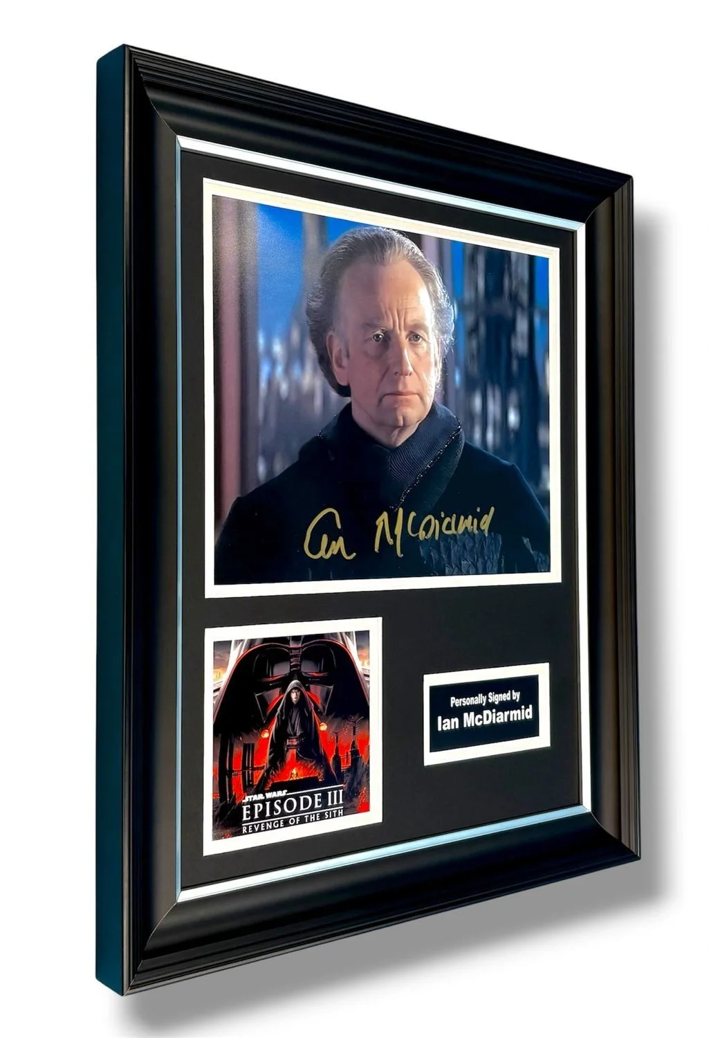 Ian McDiarmid Signed Photo Framed & COA Star Wars Movie Poster Autograph Auto, изображение 2