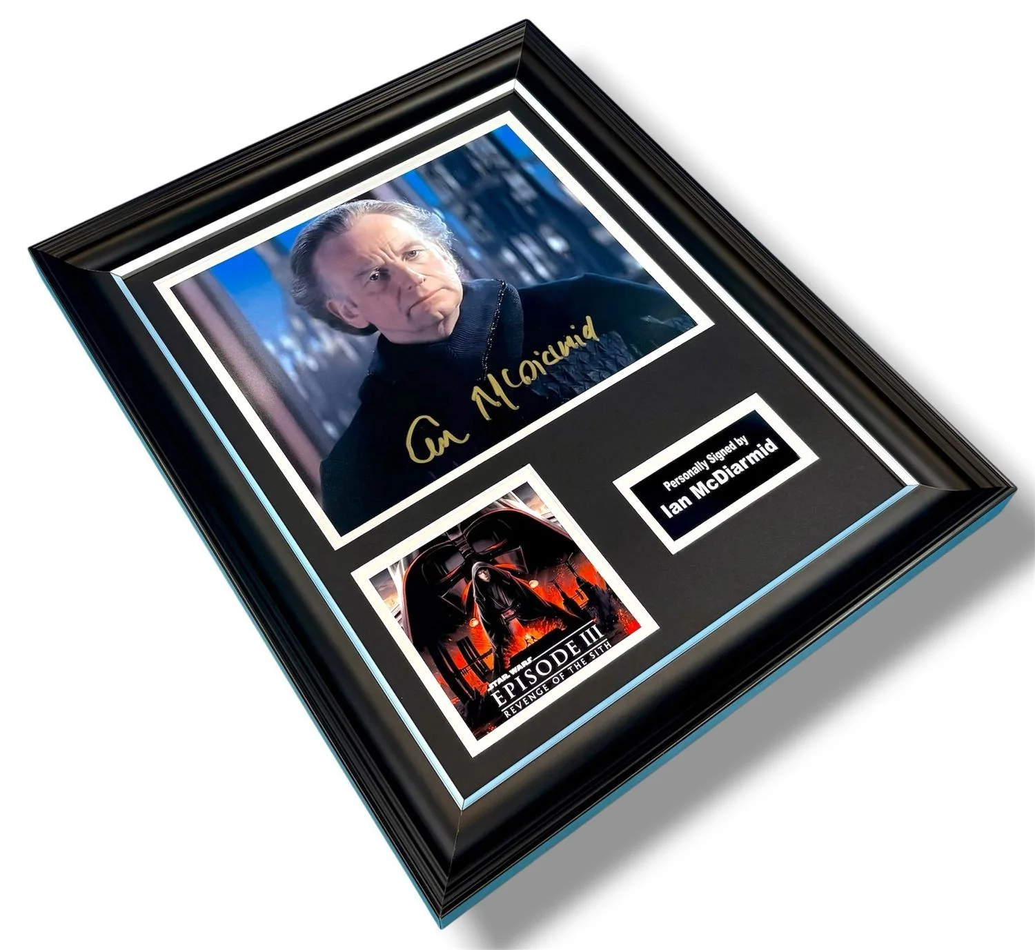 Ian McDiarmid Signed Photo Framed & COA Star Wars Movie Poster Autograph Auto, изображение 3