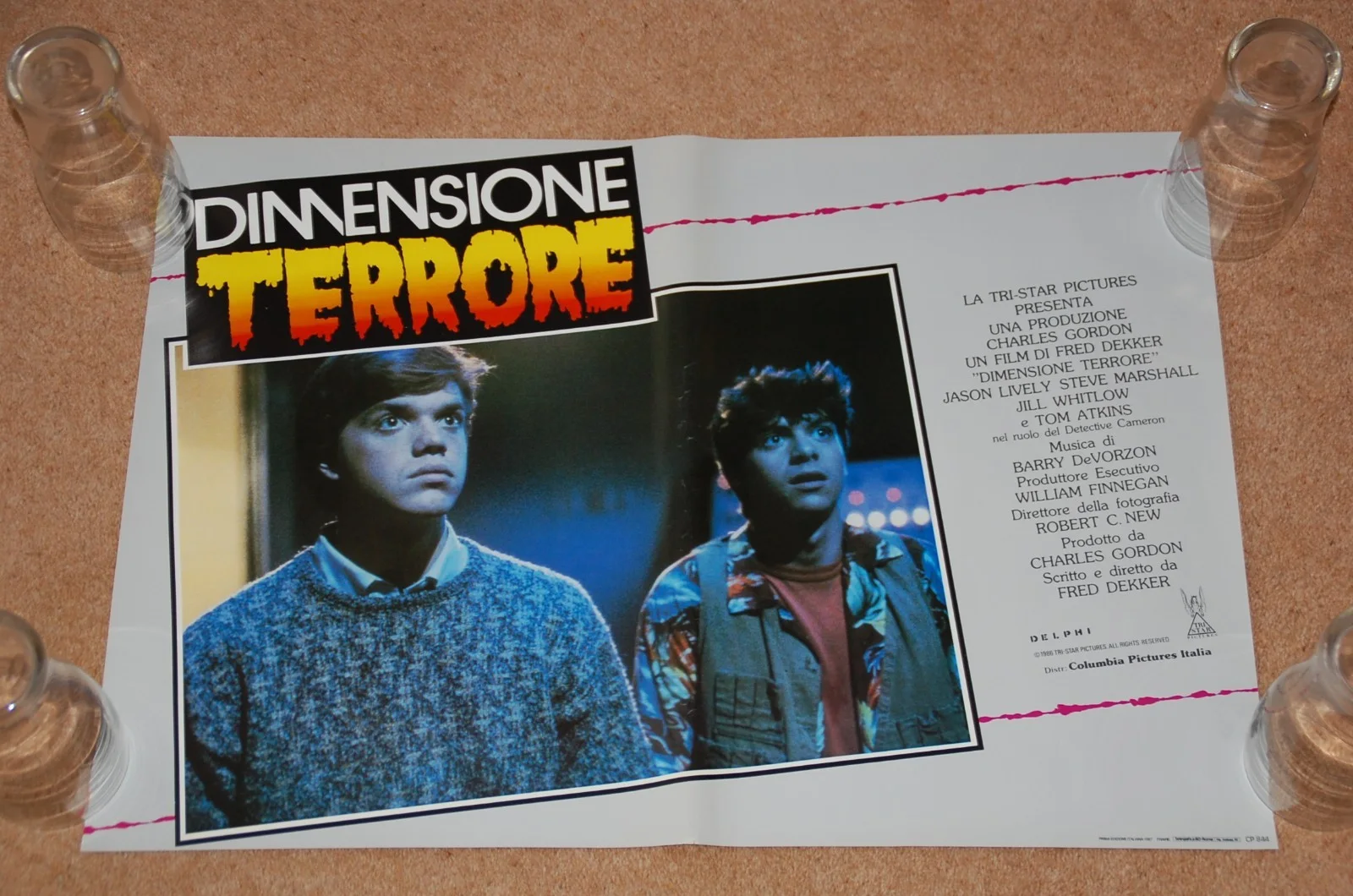NIGHT OF THE CREEPS (1986) - 6 RARE ORIG. ITALIAN FOTOBUSTA POSTERS, изображение 4
