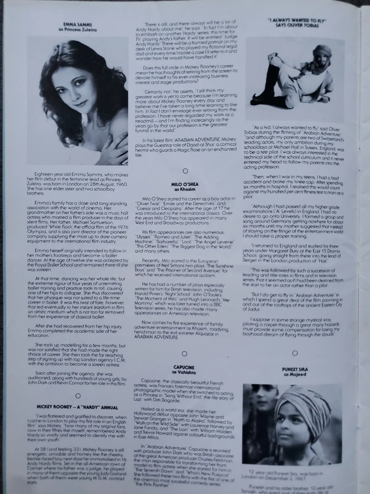 ARABIAN ADVENTURE - VINTAGE 1978 PRESSBOOK - CHRISTOPHER LEE, TOBIAS, EMMA SAMMS, изображение 4