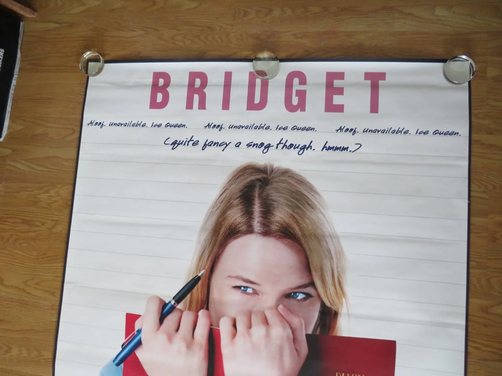 BRIDGET JONES'S DIARY ORIGINAL 2001 SUBWAY POSTER Renee Zellweger HUGE RARE, image 5