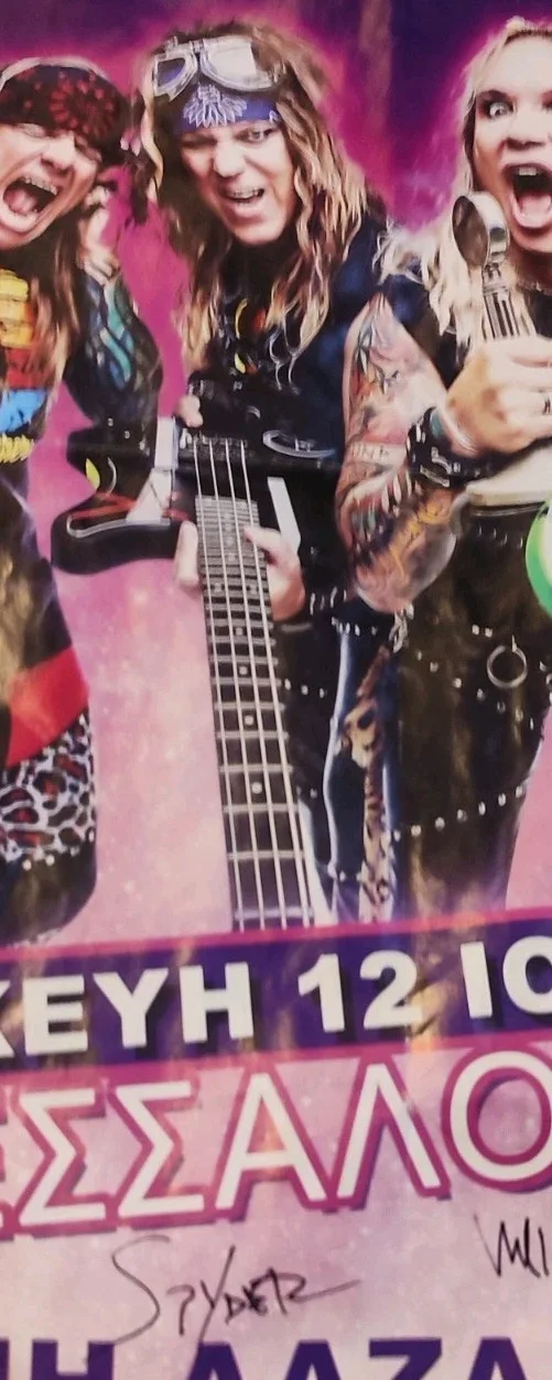SIGNED Concert Poster 50x35cm GREECE🎸 STEEL PANTHER USA 🎸Music Rock Metal, изображение 5