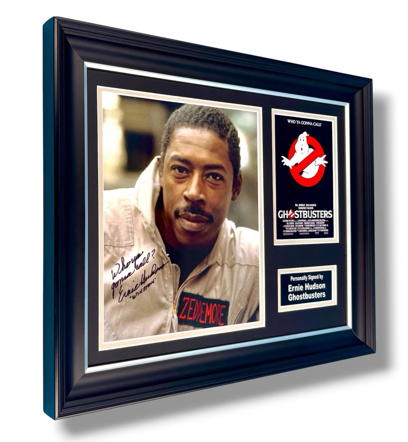 Ernie Hudson Signed Photo Framed & COA Ghostbusters Movie Poster Autograph Auto, изображение 2