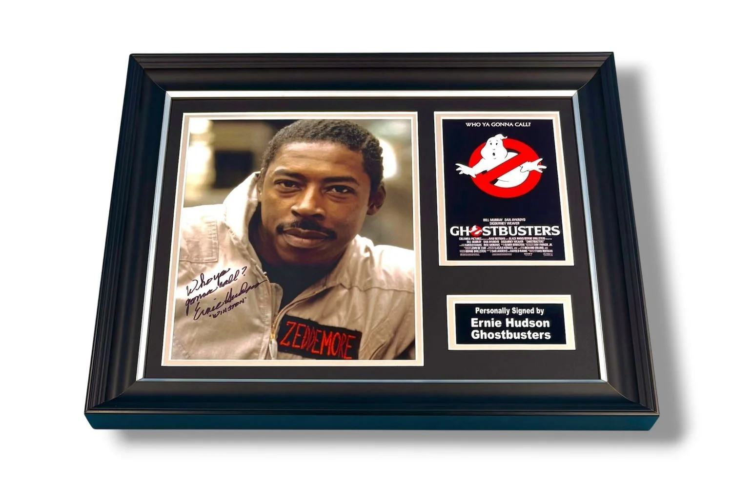 Ernie Hudson Signed Photo Framed & COA Ghostbusters Movie Poster Autograph Auto, изображение 4