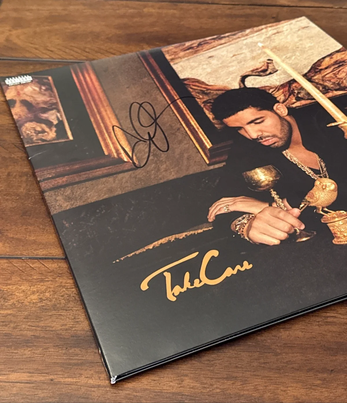 DRAKE SIGNED AUTOGRAPHED TAKE CARE ALBUM VINYL ~ AUBREY GRAHAM PSA CERTIFIED !!, image 3