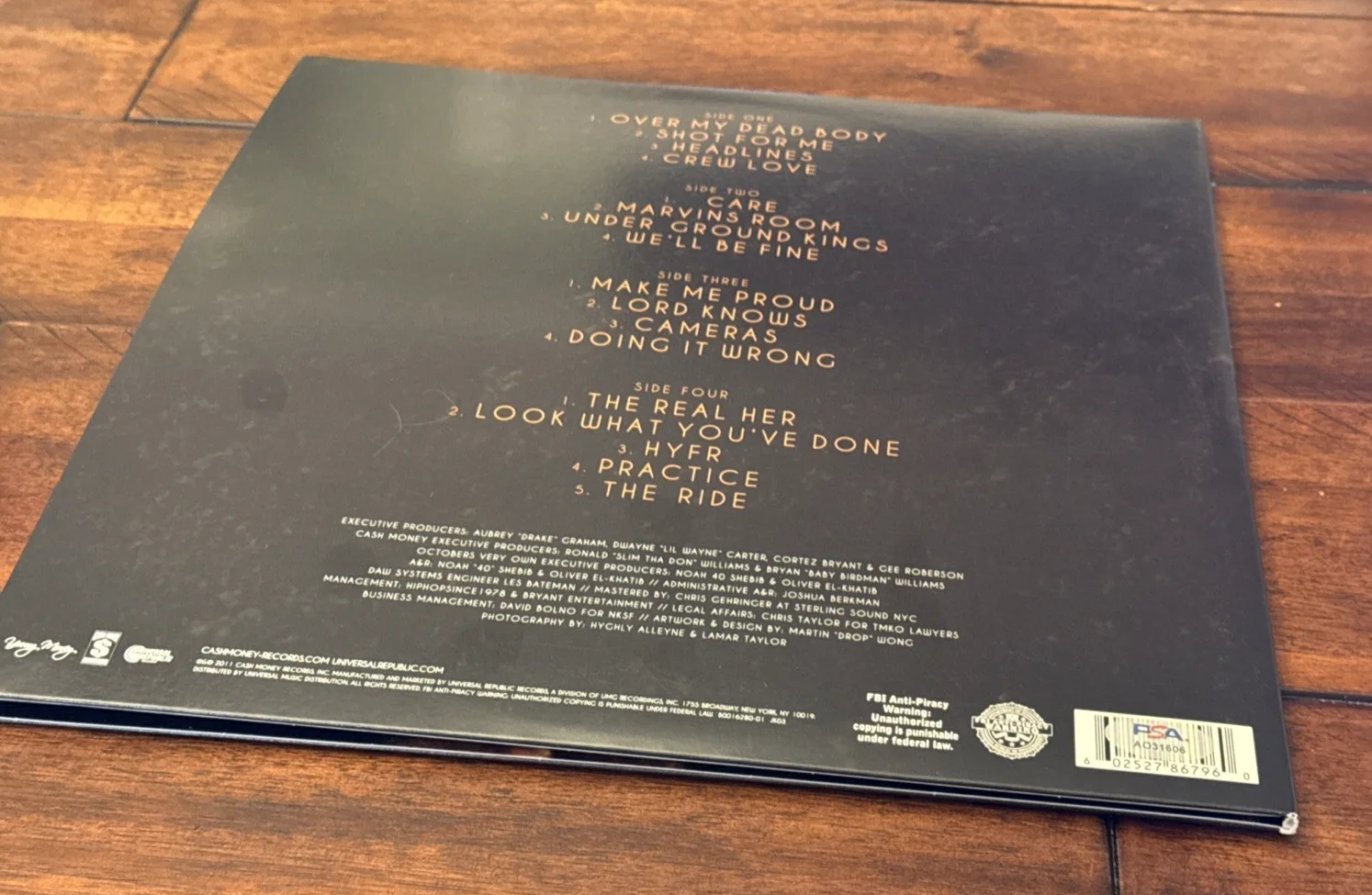 DRAKE SIGNED AUTOGRAPHED TAKE CARE ALBUM VINYL ~ AUBREY GRAHAM PSA CERTIFIED !!, image 5