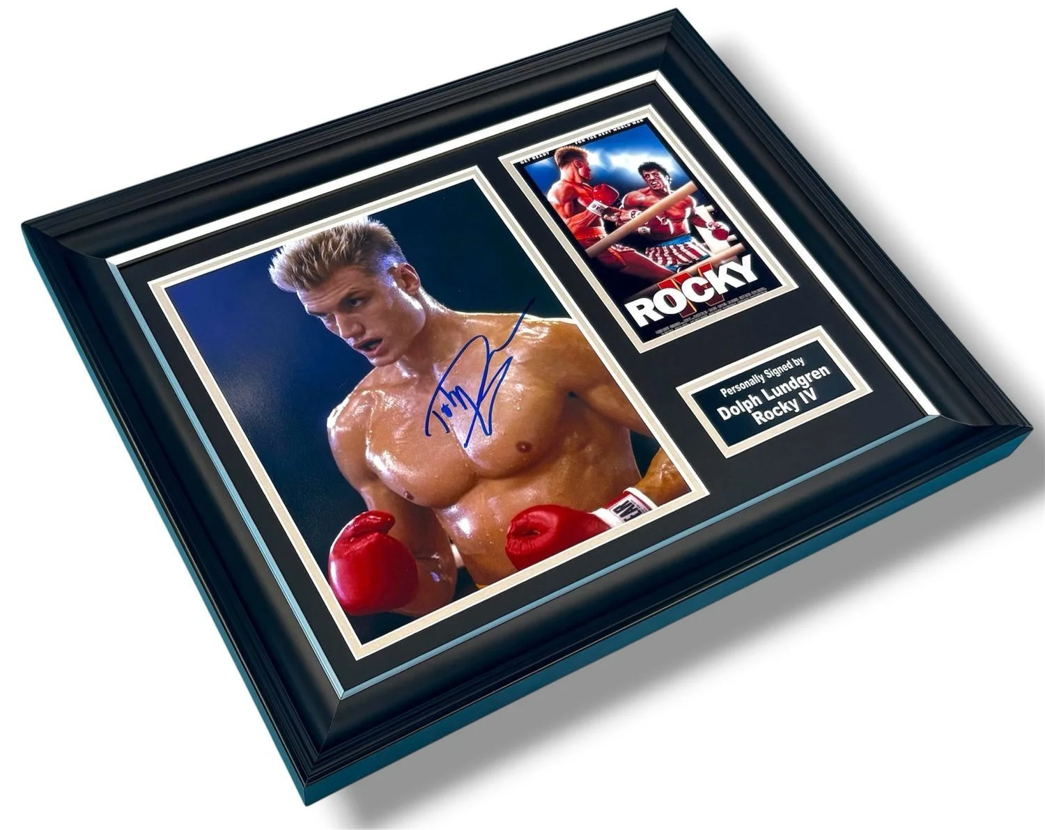 Dolph Lundgren Signed Photo Framed & COA Rocky IV Movie Poster Autograph Auto, изображение 3