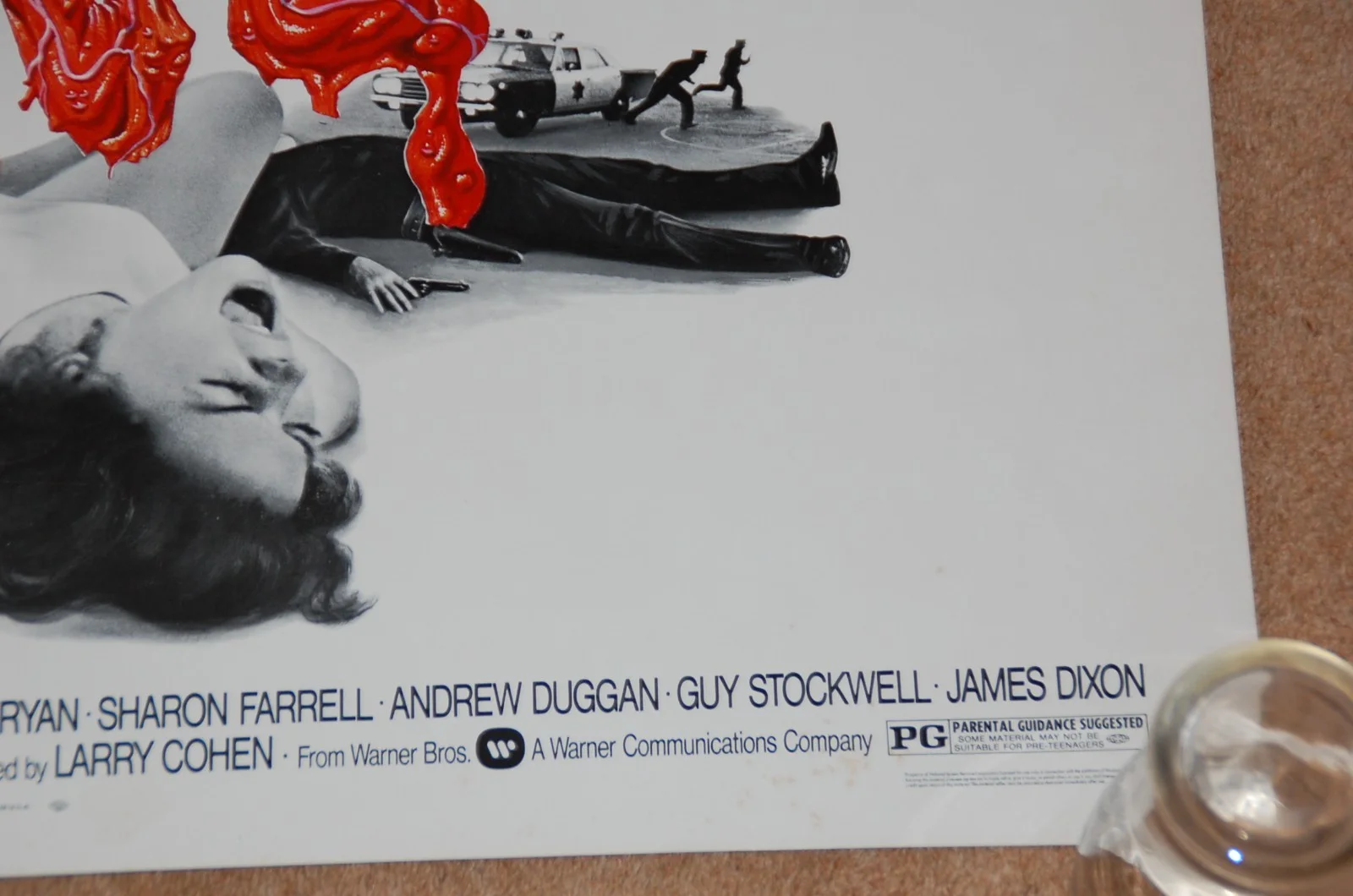 LARRY COHEN'S IT'S ALIVE (1974) - RARE ORIG. ROLLED US HALF-SHEET POSTER, image 5