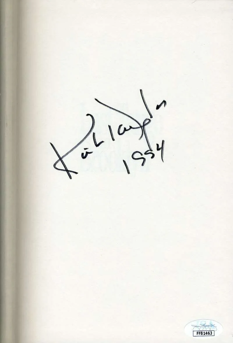 Kirk Douglas — Kirk Douglas JSA Coa Signed Last Tango In Brooklyn Book Autograph, image 2