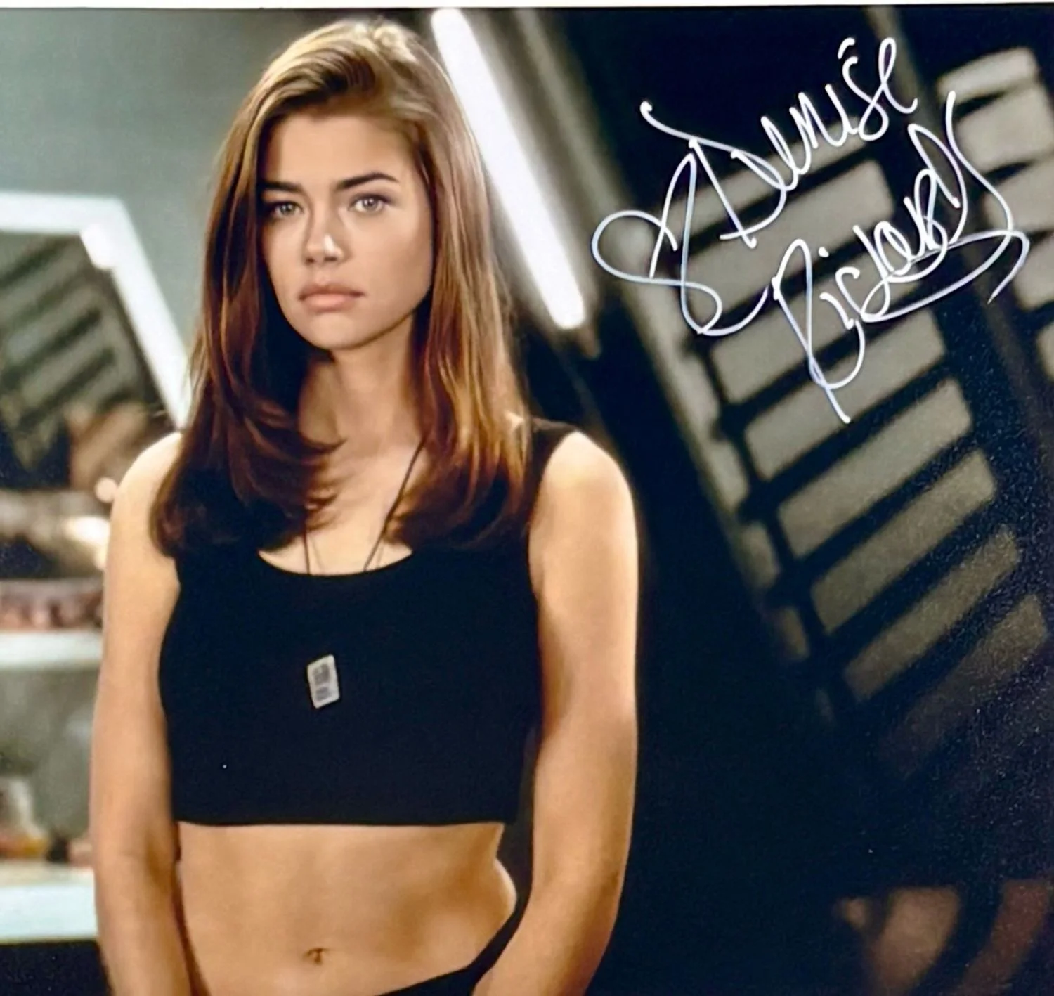 Denise Richards Signed Photo Framed &COA Starship Troopers Poster Autograph Auto, image 5
