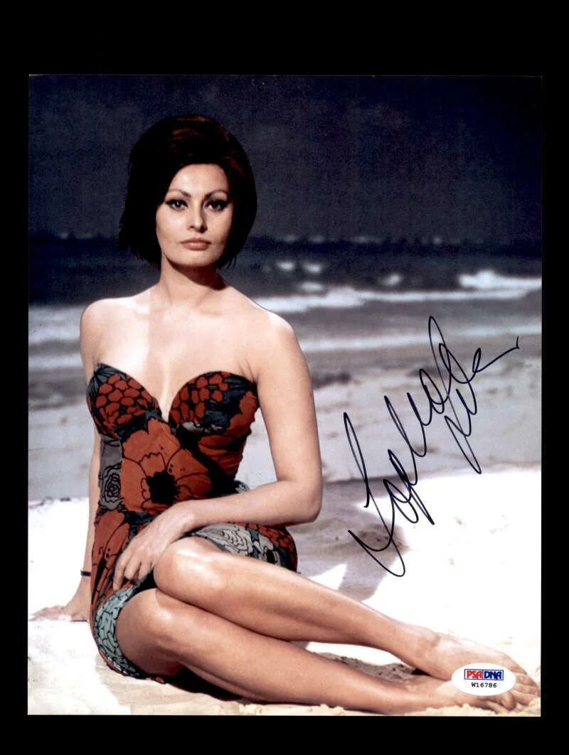 Sophia Loren — Sophia Loren PSA DNA Coa Signed 8x10 Photo Autograph 3