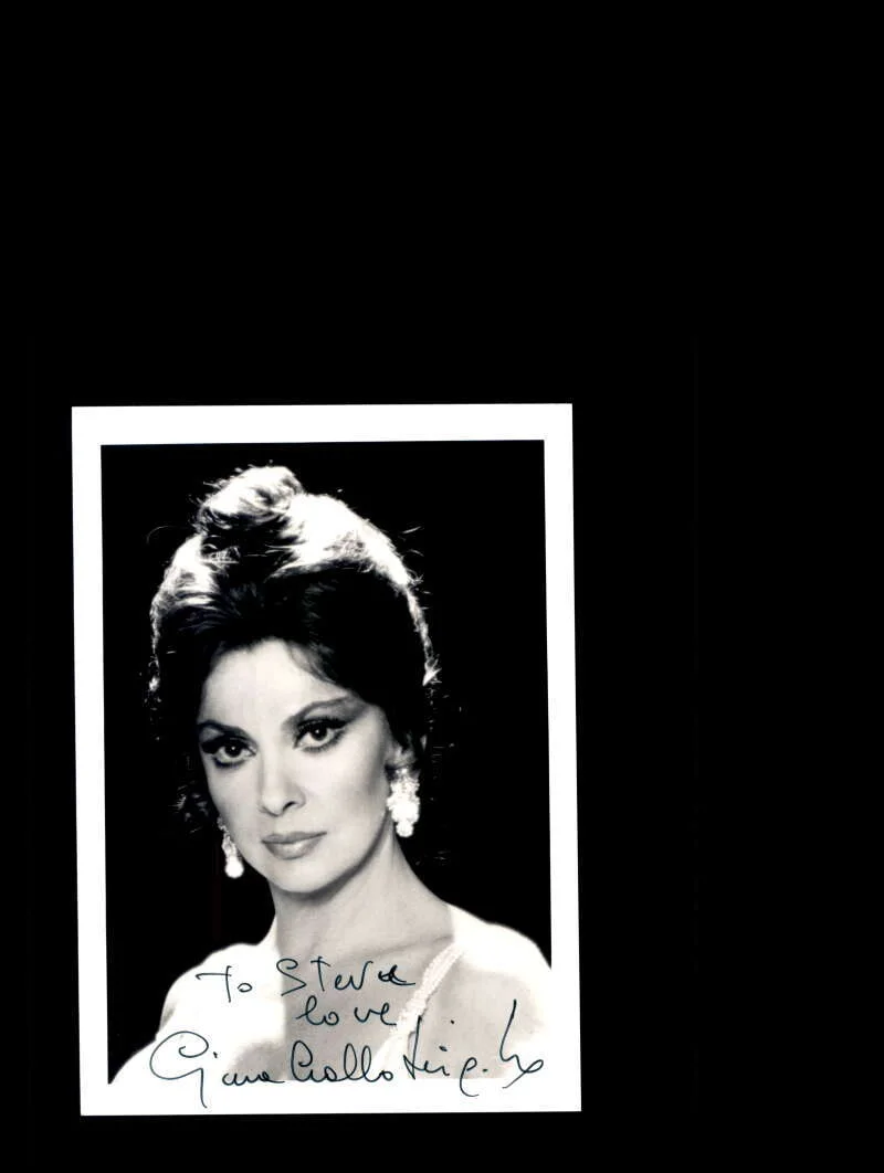 Gina Lollobrigida — Gina Lollobrigida PSA DNA Coa Signed 5x7 Photo Autograph