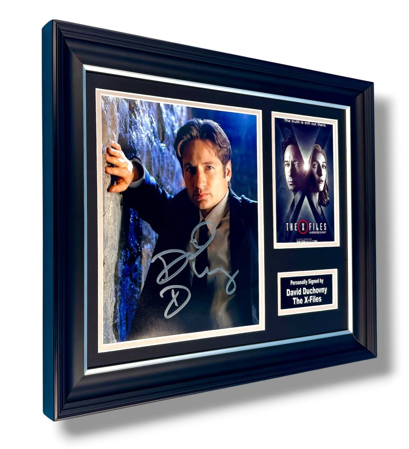 David Duchovny Signed Photo Framed & COA The X Files Poster Autograph Auto, изображение 2