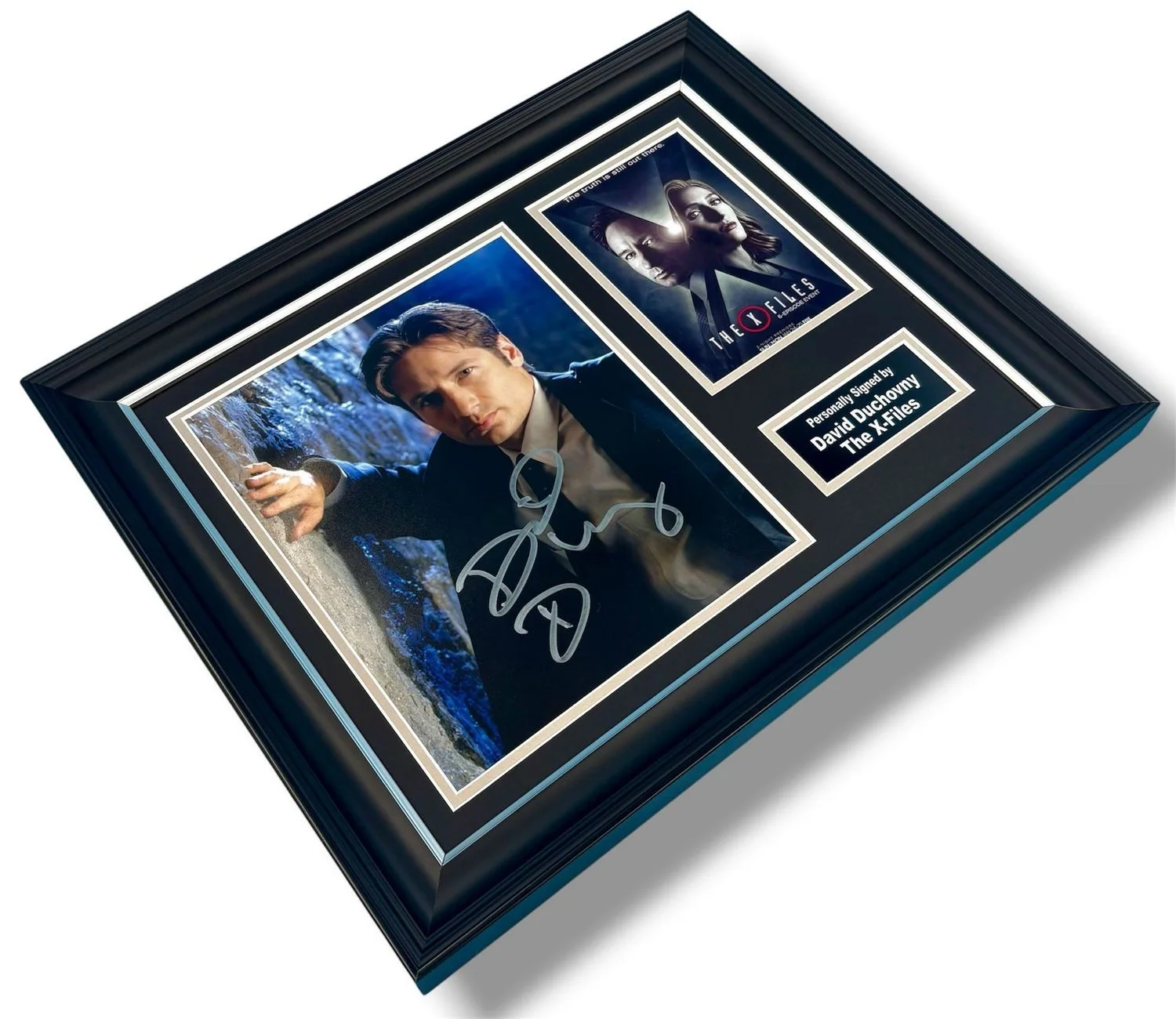 David Duchovny Signed Photo Framed & COA The X Files Poster Autograph Auto, изображение 3