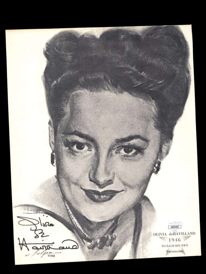 Olivia De Havilland — Olivia De Havilland JSA Coa Signed 8x10 Volpe Litho Photo Autograph