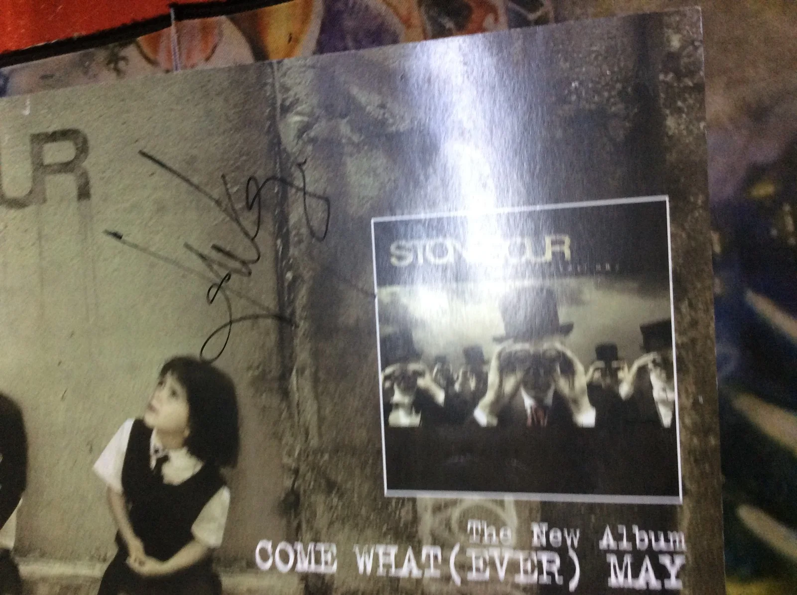 Corey Taylor Signed Stone Sour band promo flat with JSA COA 4 autos, image 5