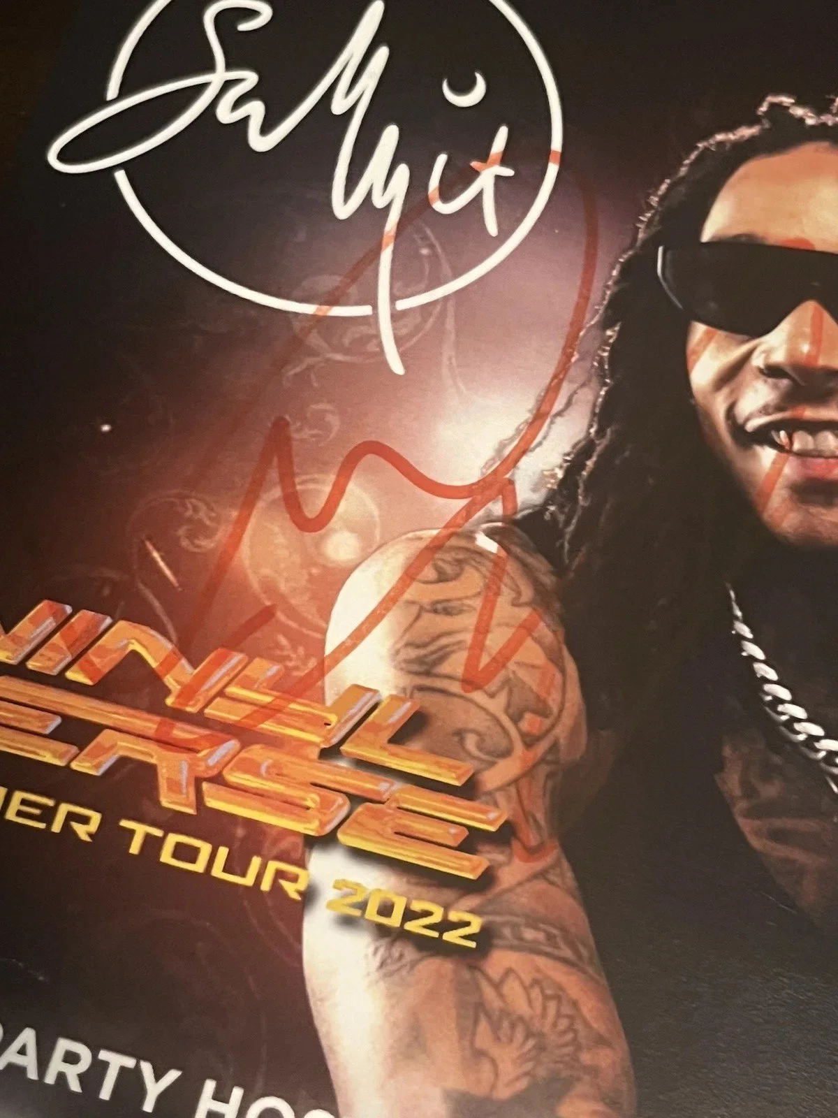Wiz Khalifa SIGNED Gig Poster Austin 2022 Autograph 13” X 10”, изображение 3
