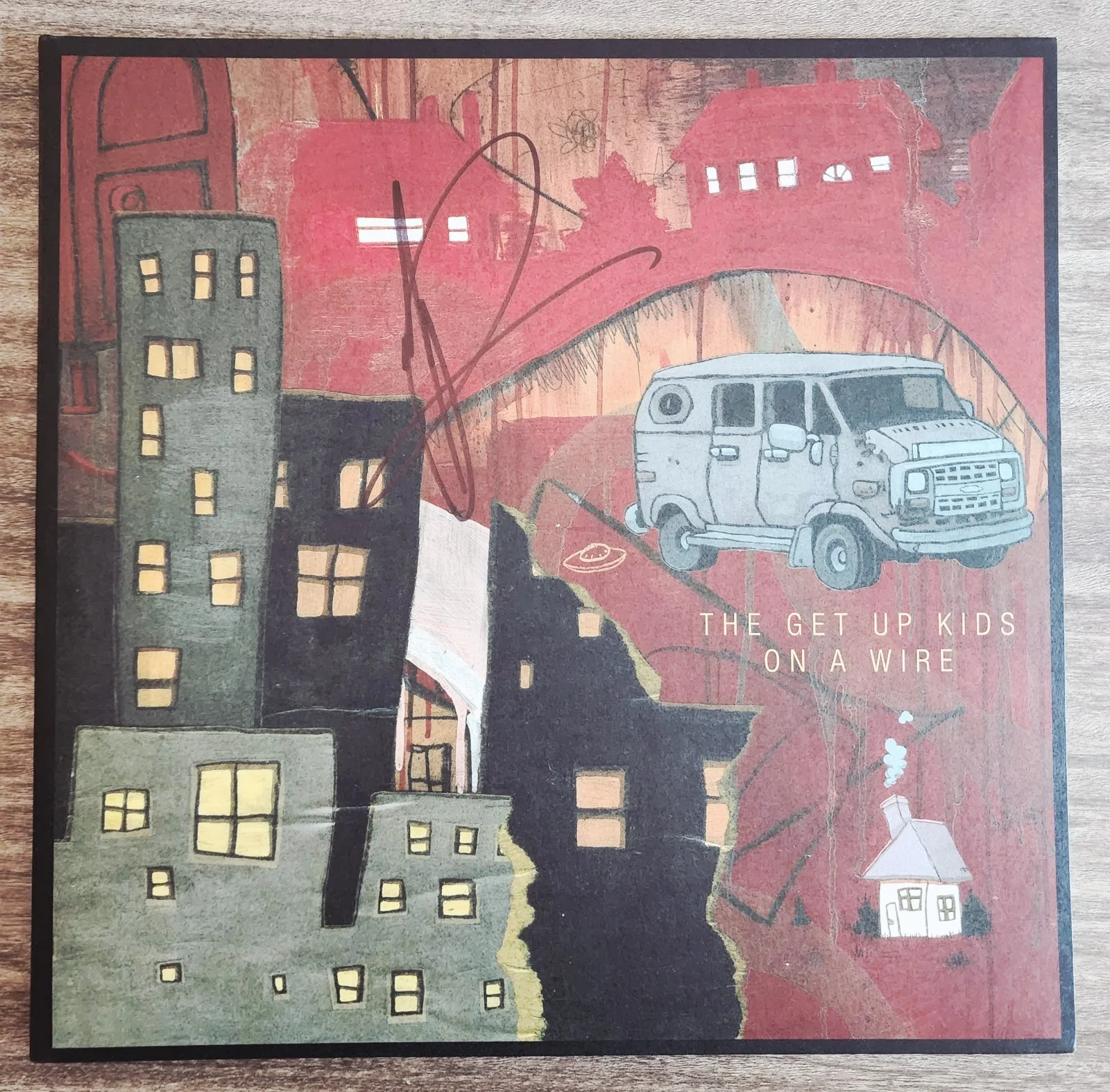 Matt Pryor Signed The Get Up Kids - On A Wire Vinyl Record Legend RAD, изображение 2