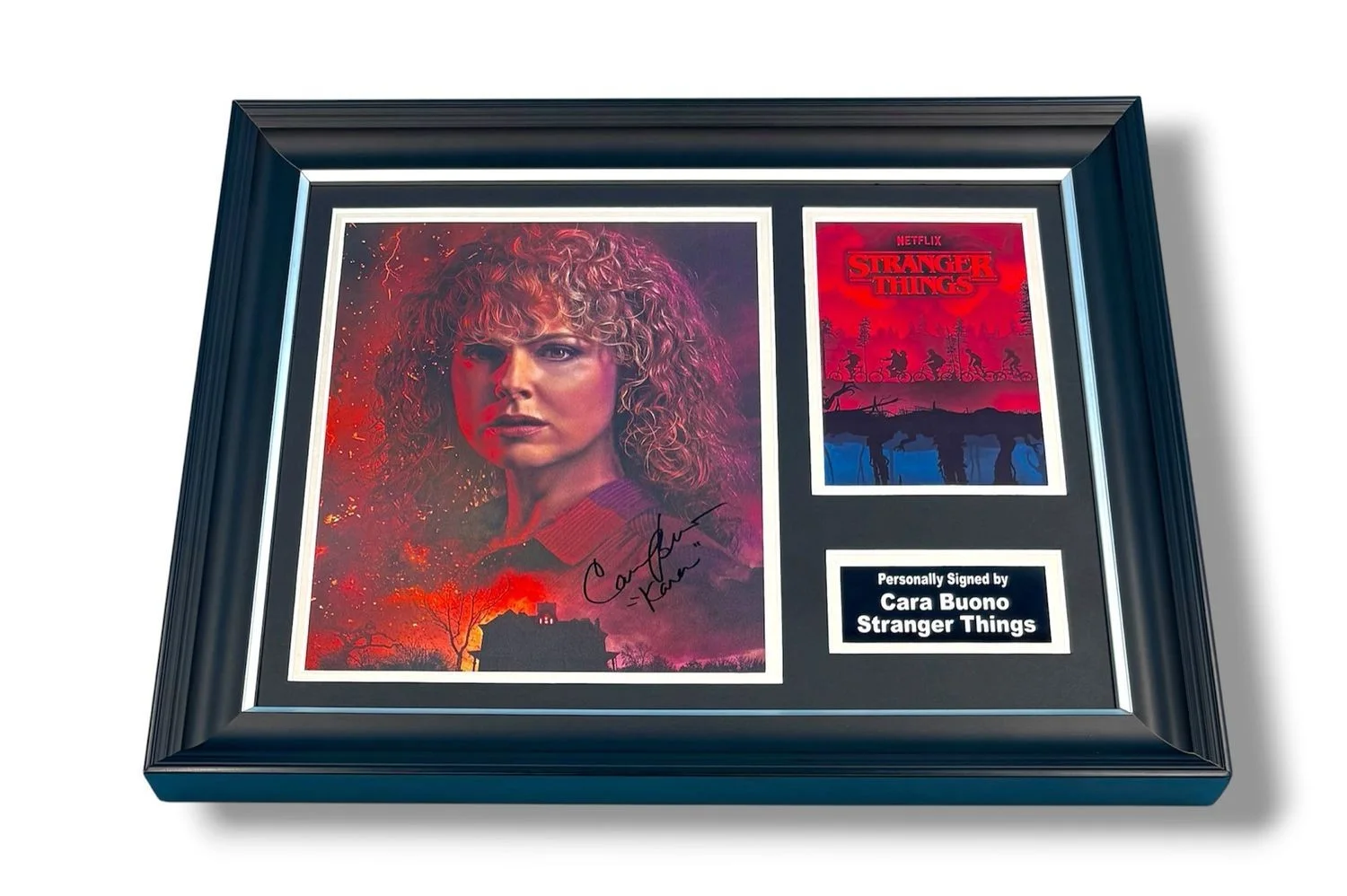 Cara Buono Signed Photo Framed & COA Stranger Things Poster Autograph Auto, изображение 4
