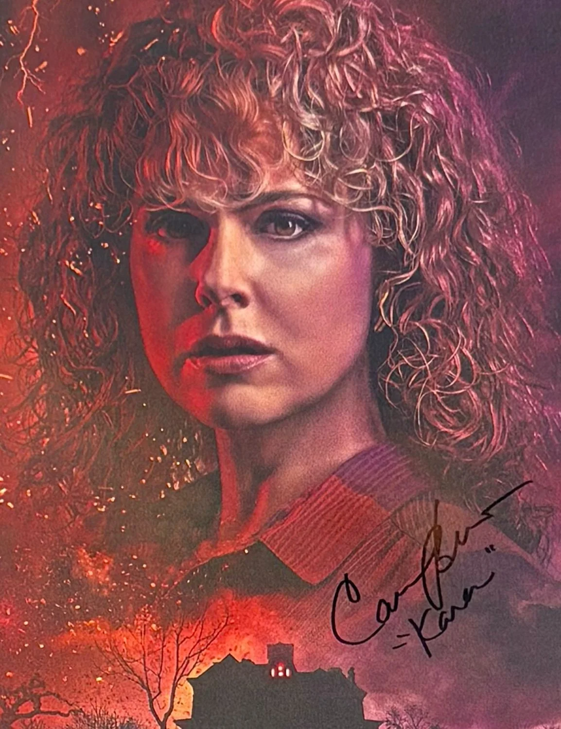 Cara Buono Signed Photo Framed & COA Stranger Things Poster Autograph Auto, изображение 5