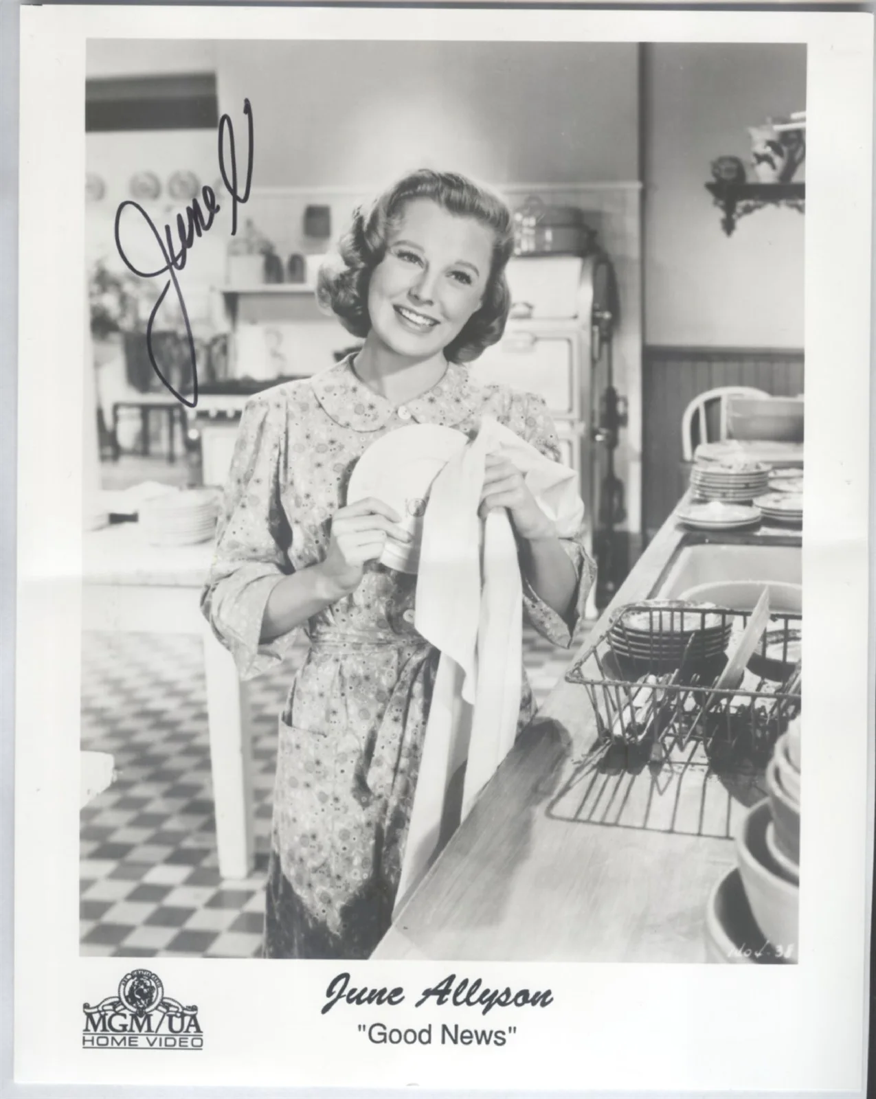 June Allyson — June Allyson Autographed Photograph & Index Card, изображение 2