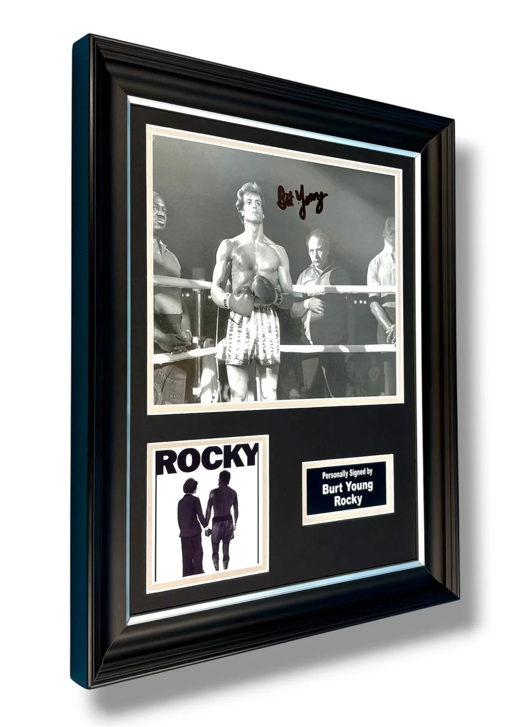 Burt Young Signed Photo Framed & COA Rocky Poster Autograph Auto Memorabilia, image 2
