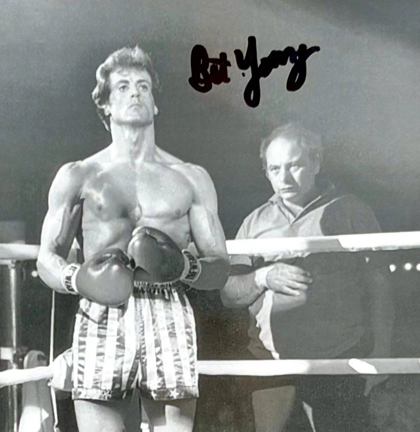 Burt Young Signed Photo Framed & COA Rocky Poster Autograph Auto Memorabilia, image 5