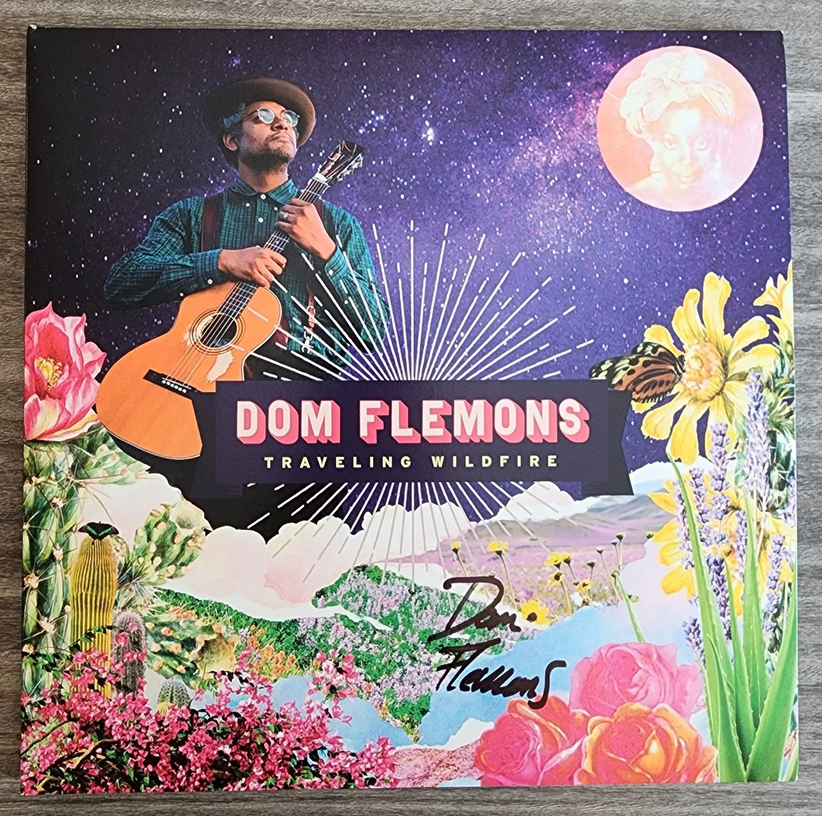 Dom Flemons Signed Traveling Wildfire Vinyl Record Legend RAD, изображение 2