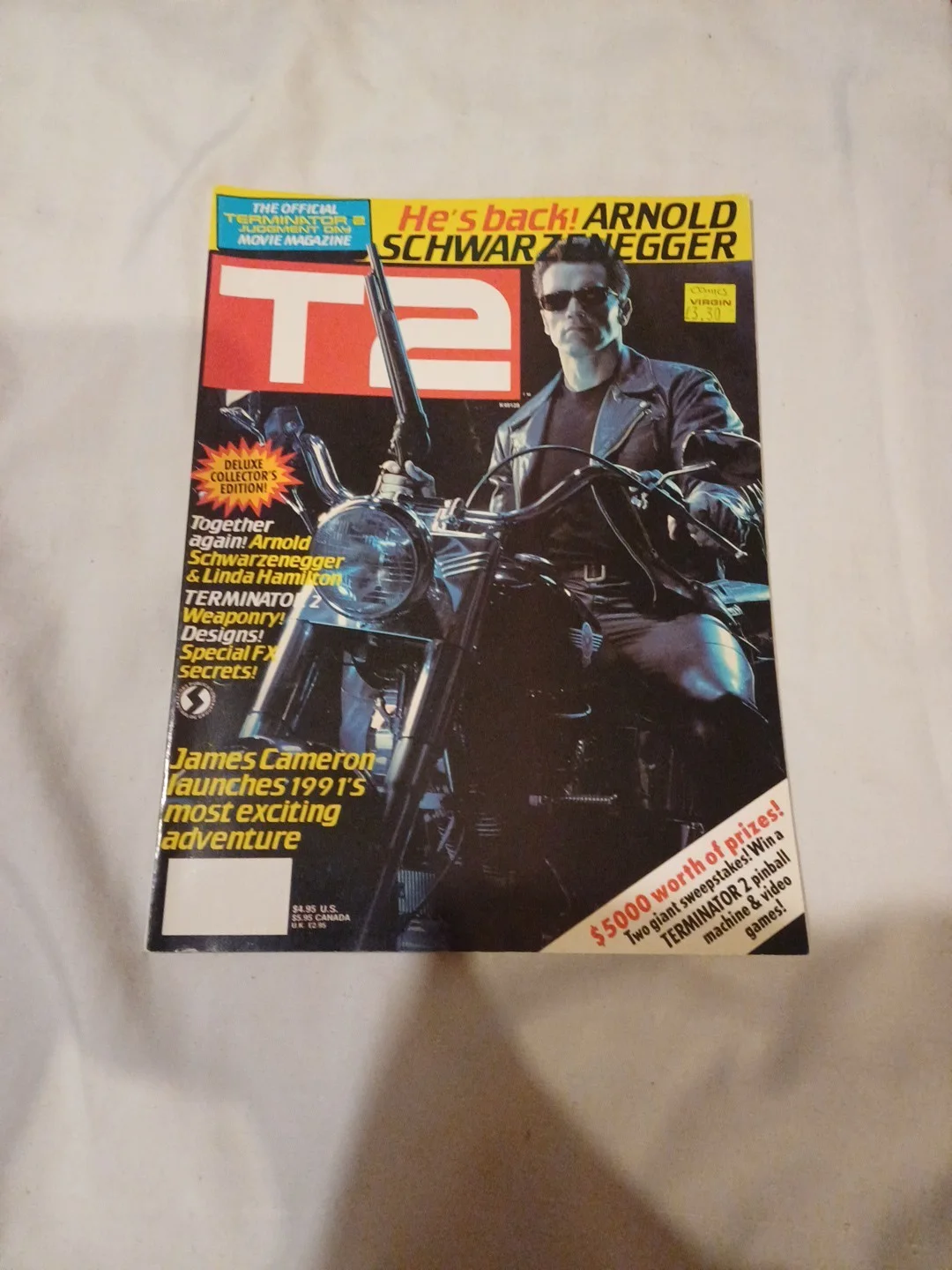 T2 Terminator 2 Official Movie Magazine - Arnold Schwarzenegger Linda Hamilton, изображение 2