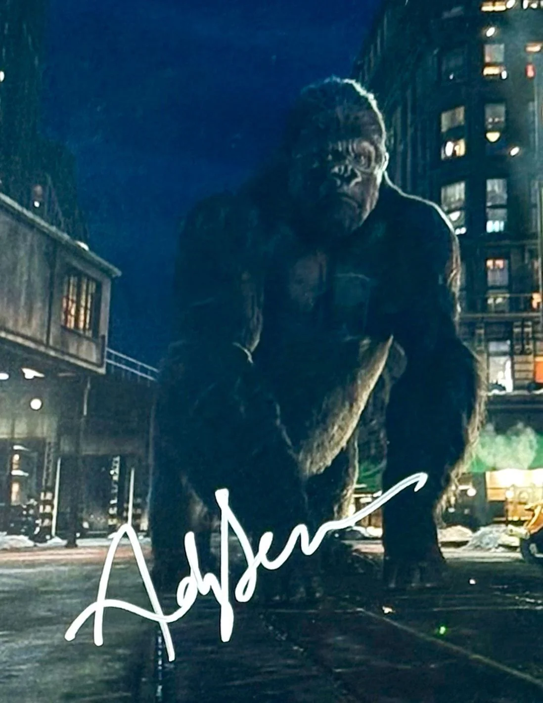 Andy Serkis Signed Photo Framed & SWAU COA King Kong Movie Poster Autograph Auto, изображение 5