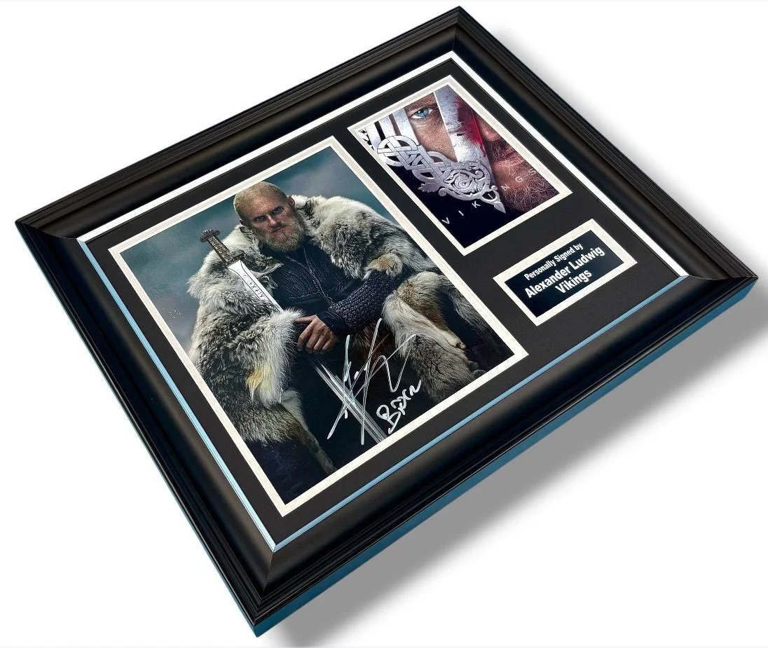 Alexander Ludwig Signed Photo Framed & COA Vikings Poster Autograph Auto, image 3