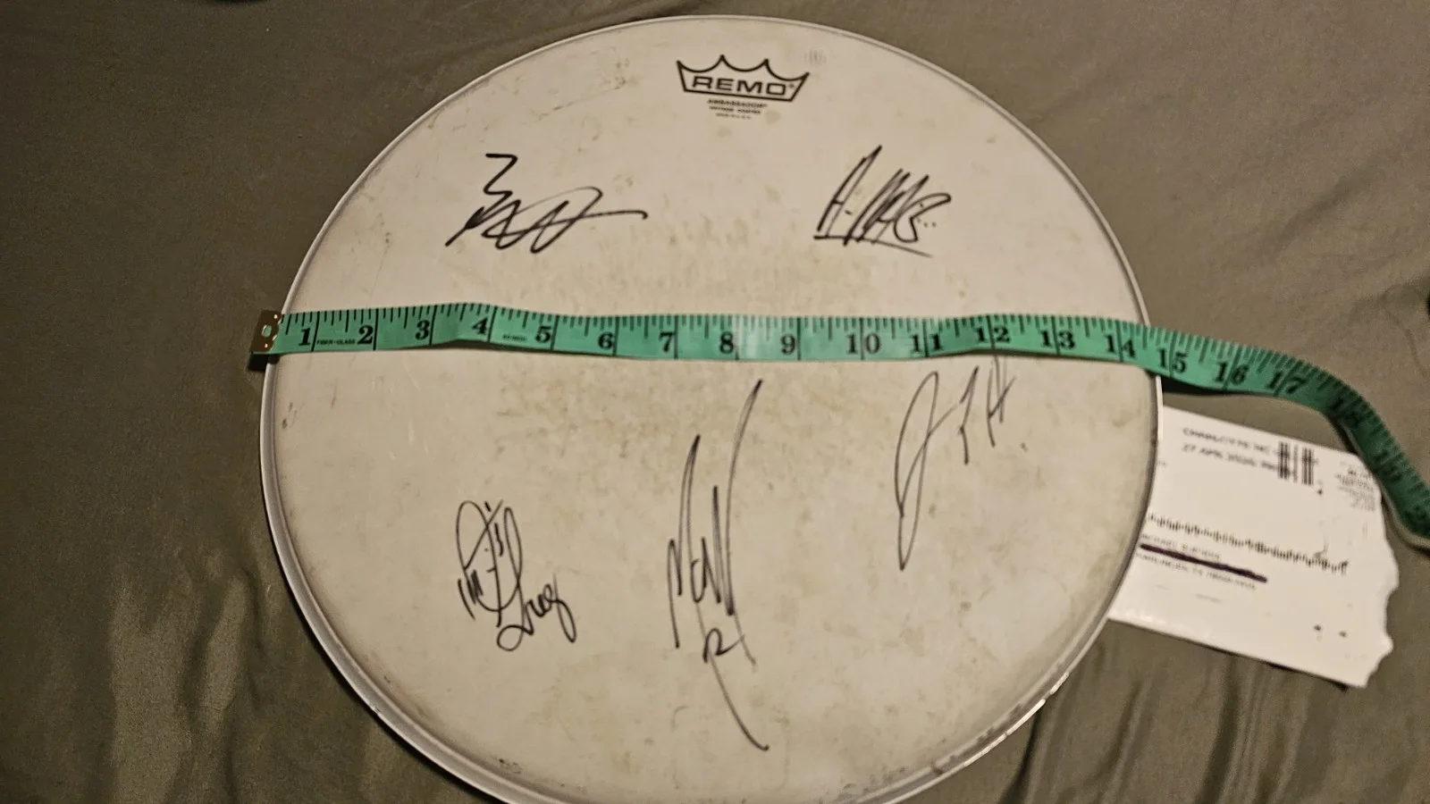 Kash'd Out Signed Drum Head Pulled 4/25 Autographed Reggae, image 2