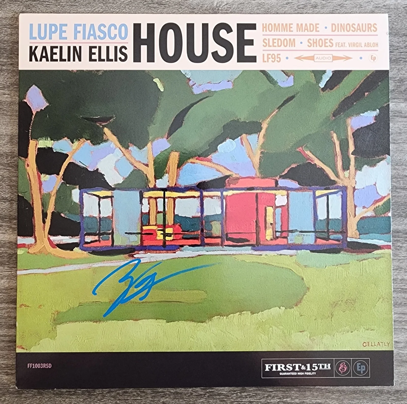 Lupe Fiasco Signed Kaelin Ellis House Vinyl Record RAD, image 2