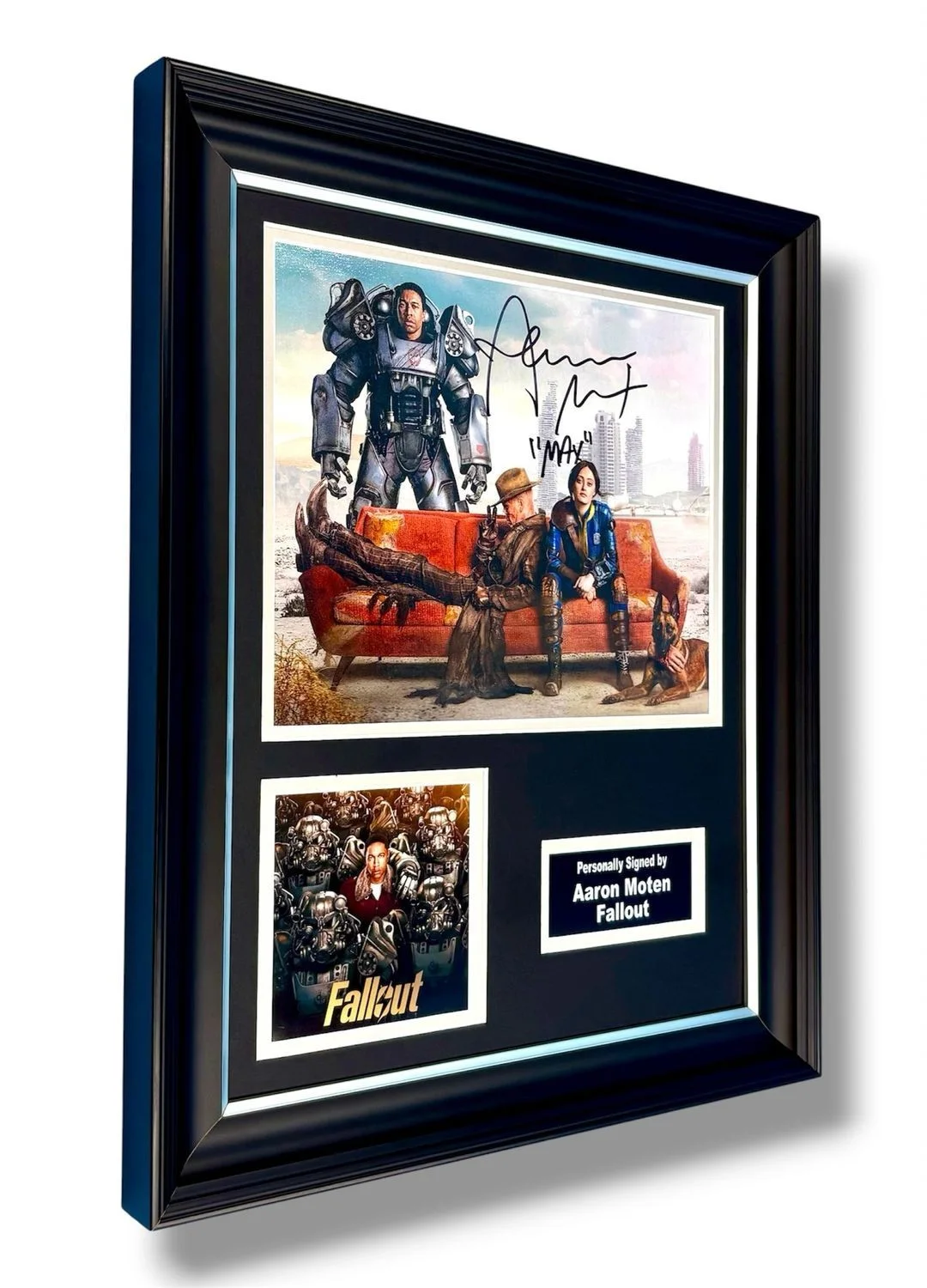 Aaron Moten Signed Photo Framed & COA Fallout Poster Autograph Auto Memorabilia, image 2