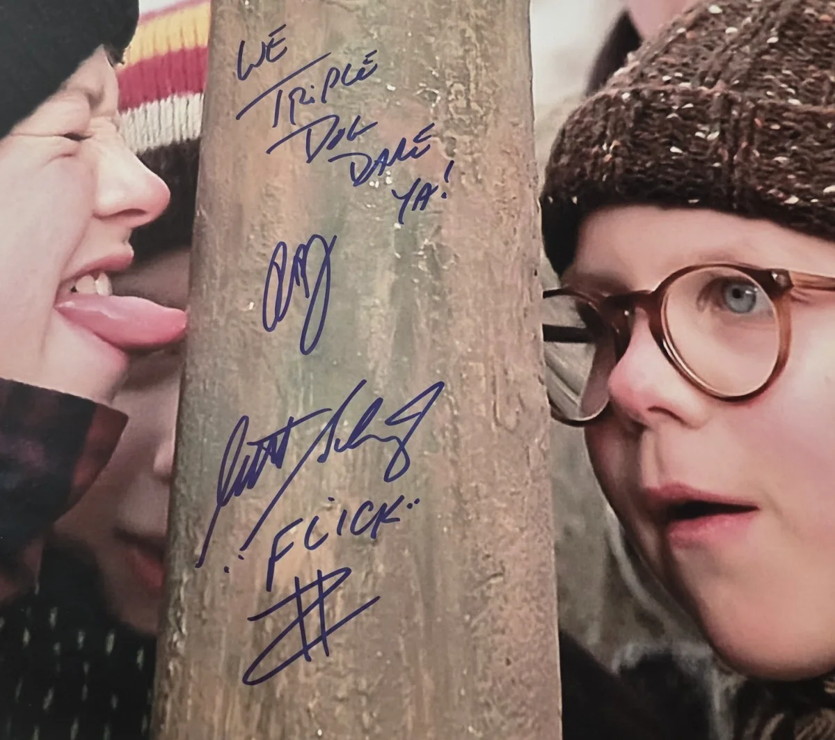 PETER BILLINGSLEY & SCOTT SWARTZ Signed 11x14 Photo-A CHRISTMAS STORY-PSA JSA, изображение 2