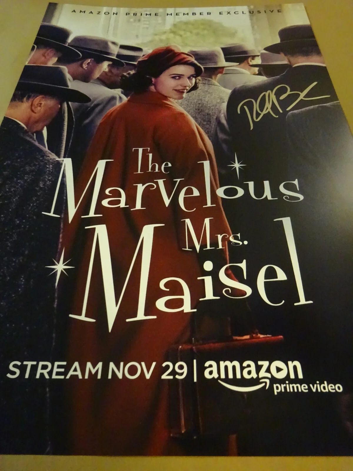 Jennifer Morrison — Signed RACHEL BROSNAHAN THE MARVELOUS MRS. MAISEL 12"x18" Photo BECKETT BAS COA, изображение 4