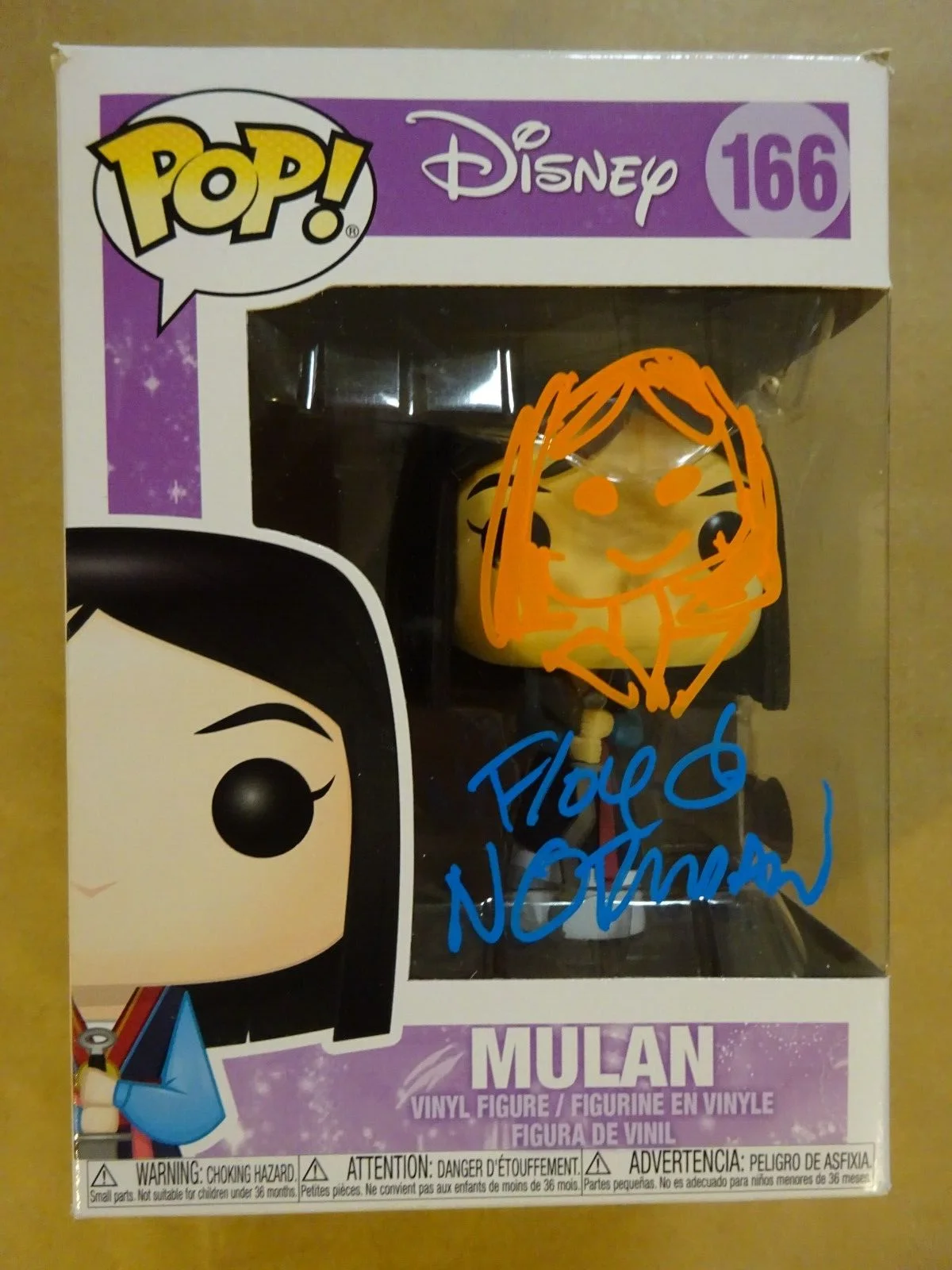 Floyd Norman — Signed & Sketched Floyd Norman Autographed Disney Mulan Funko Pop Beckett COA, изображение 2