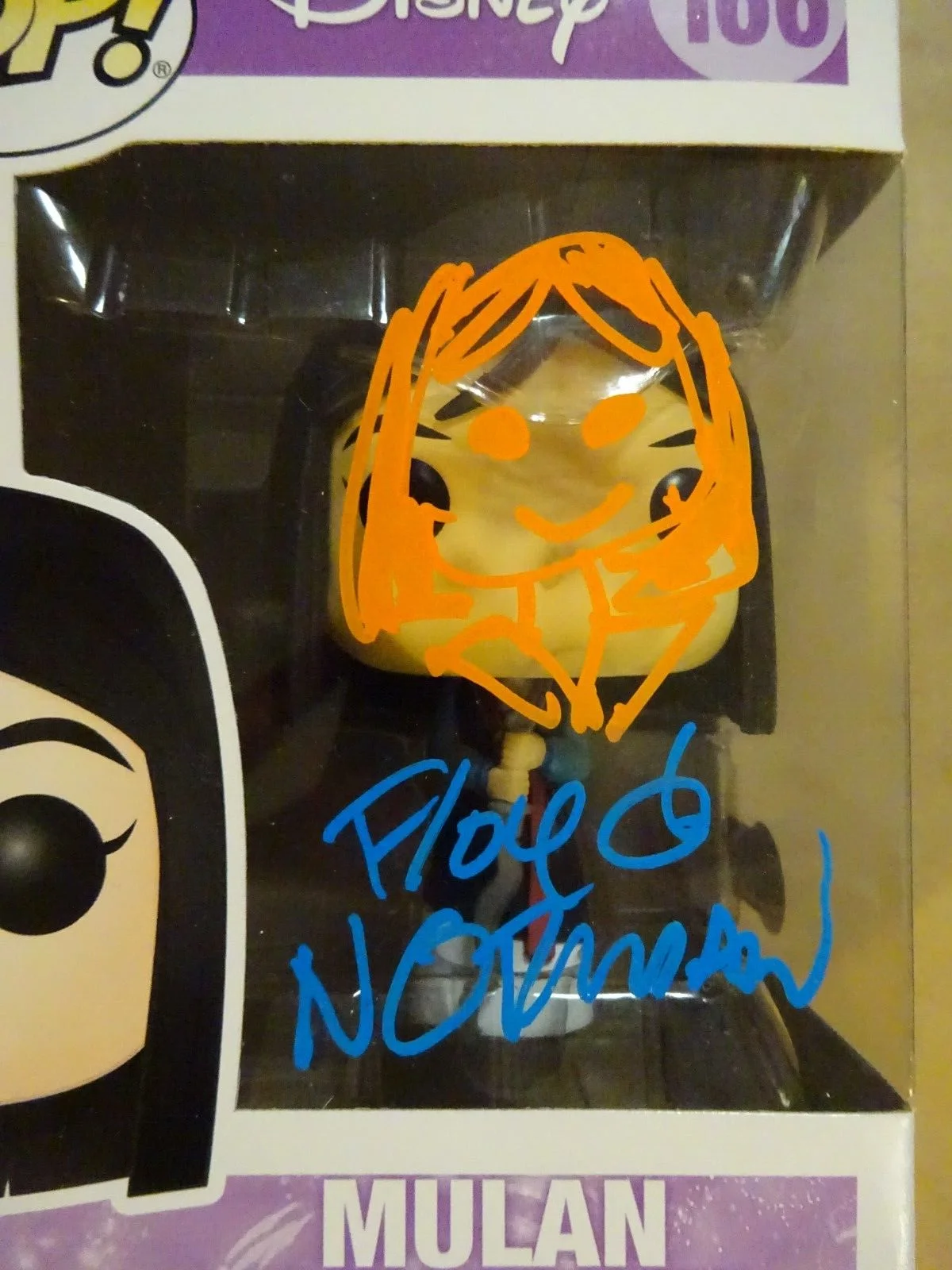 Floyd Norman — Signed & Sketched Floyd Norman Autographed Disney Mulan Funko Pop Beckett COA, изображение 4