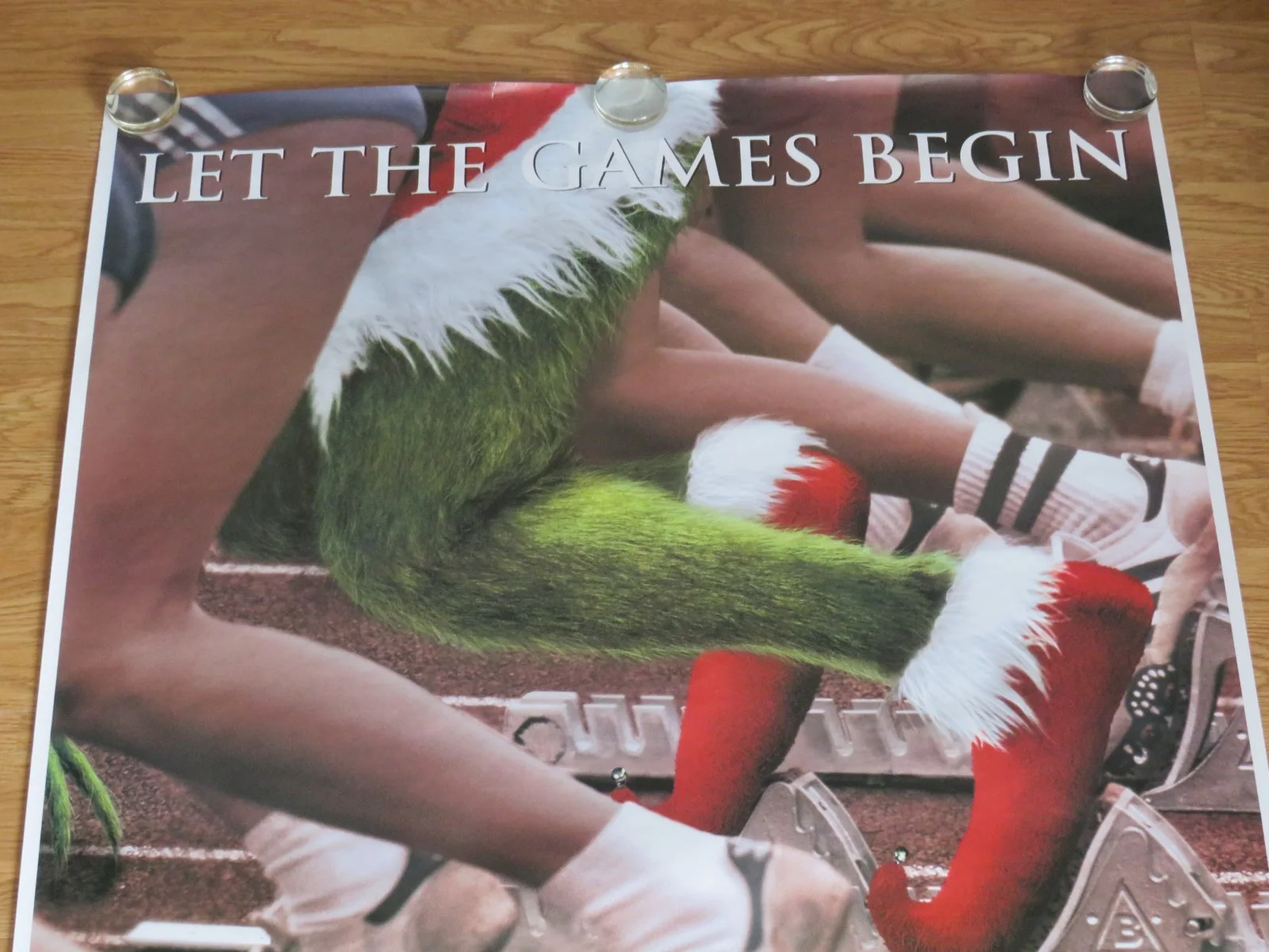 HOW THE GRINCH STOLE CHRISTMAS GENUINE OLYMPIC 2000 SUBWAY POSTER Jim Carrey WOW, изображение 2