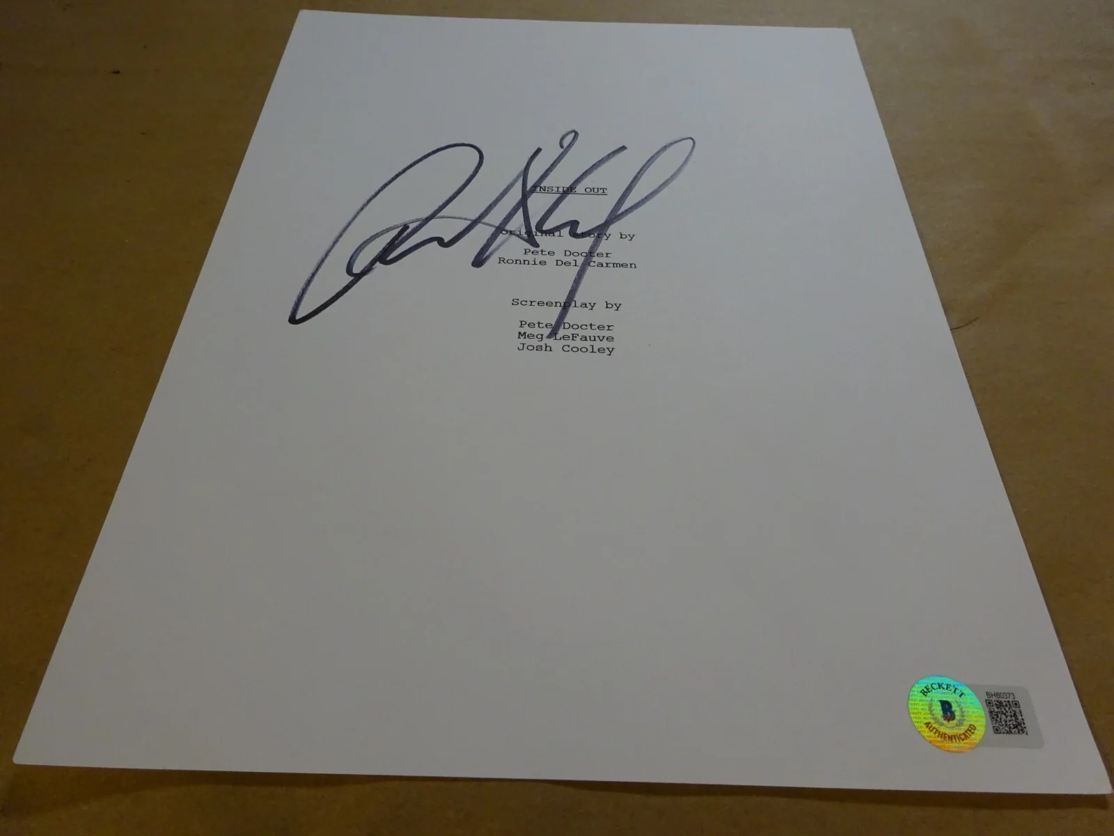 Richard Kind — Autographed Richard Kind Signed Inside Out Script Cover Beckett BAS COA, image 2