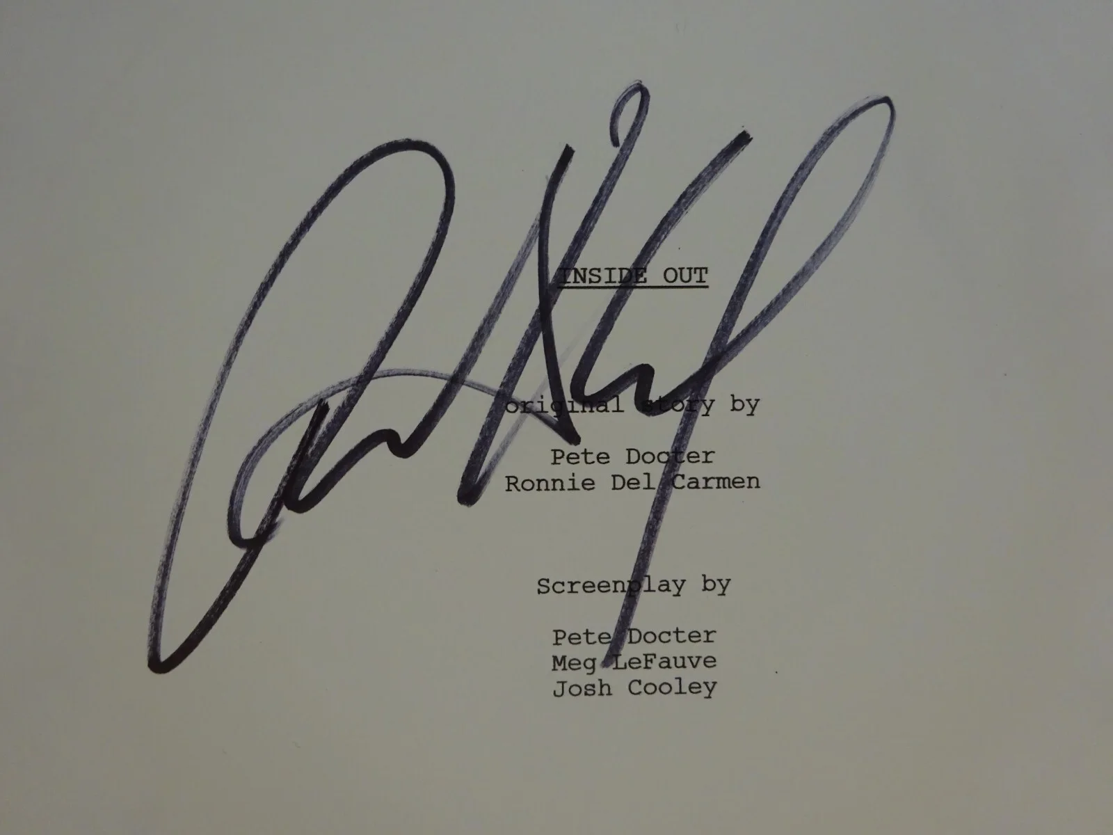 Richard Kind — Autographed Richard Kind Signed Inside Out Script Cover Beckett BAS COA, image 3