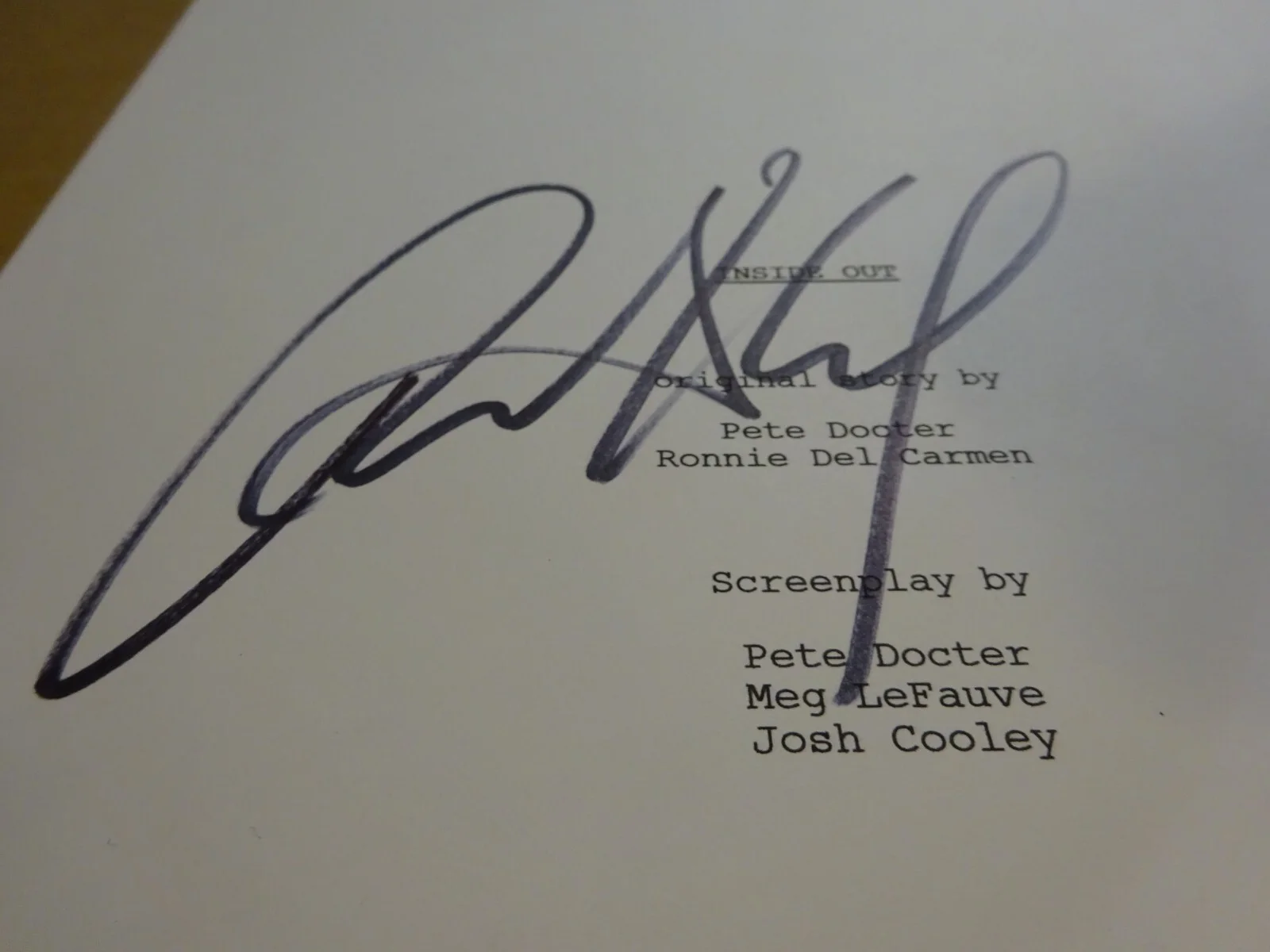 Richard Kind — Autographed Richard Kind Signed Inside Out Script Cover Beckett BAS COA, image 4