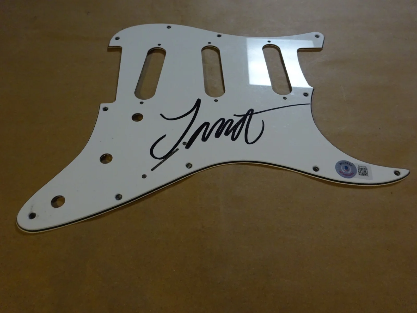 Signed Johannes Eckerstrom Autographed Guitar Pick Guard Avatar Beckett BAS COA, image 2