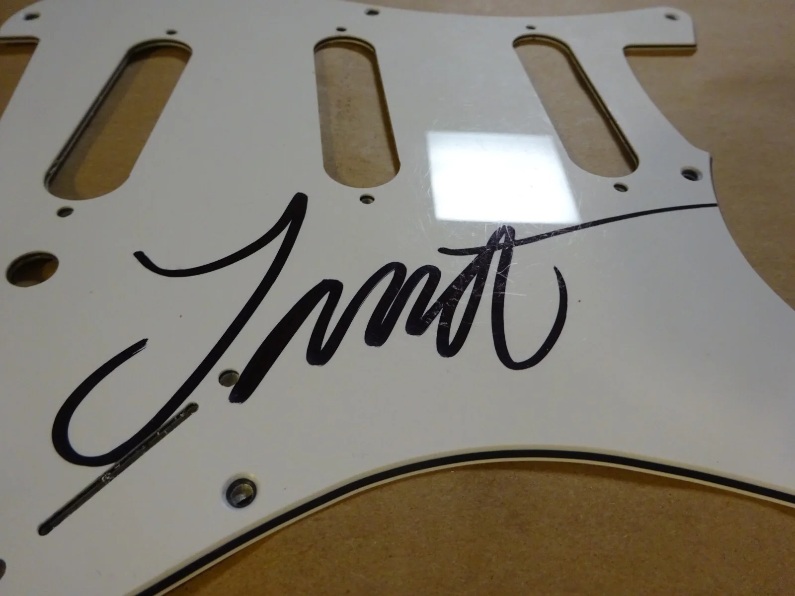 Signed Johannes Eckerstrom Autographed Guitar Pick Guard Avatar Beckett BAS COA, image 4