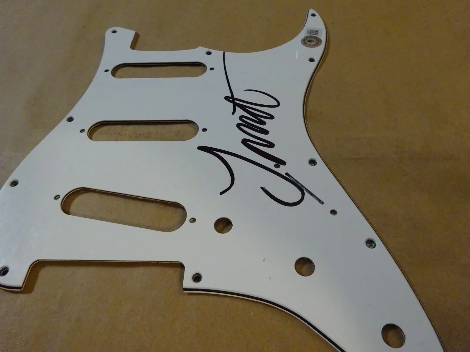Signed Johannes Eckerstrom Autographed Guitar Pick Guard Avatar Beckett BAS COA, image 5