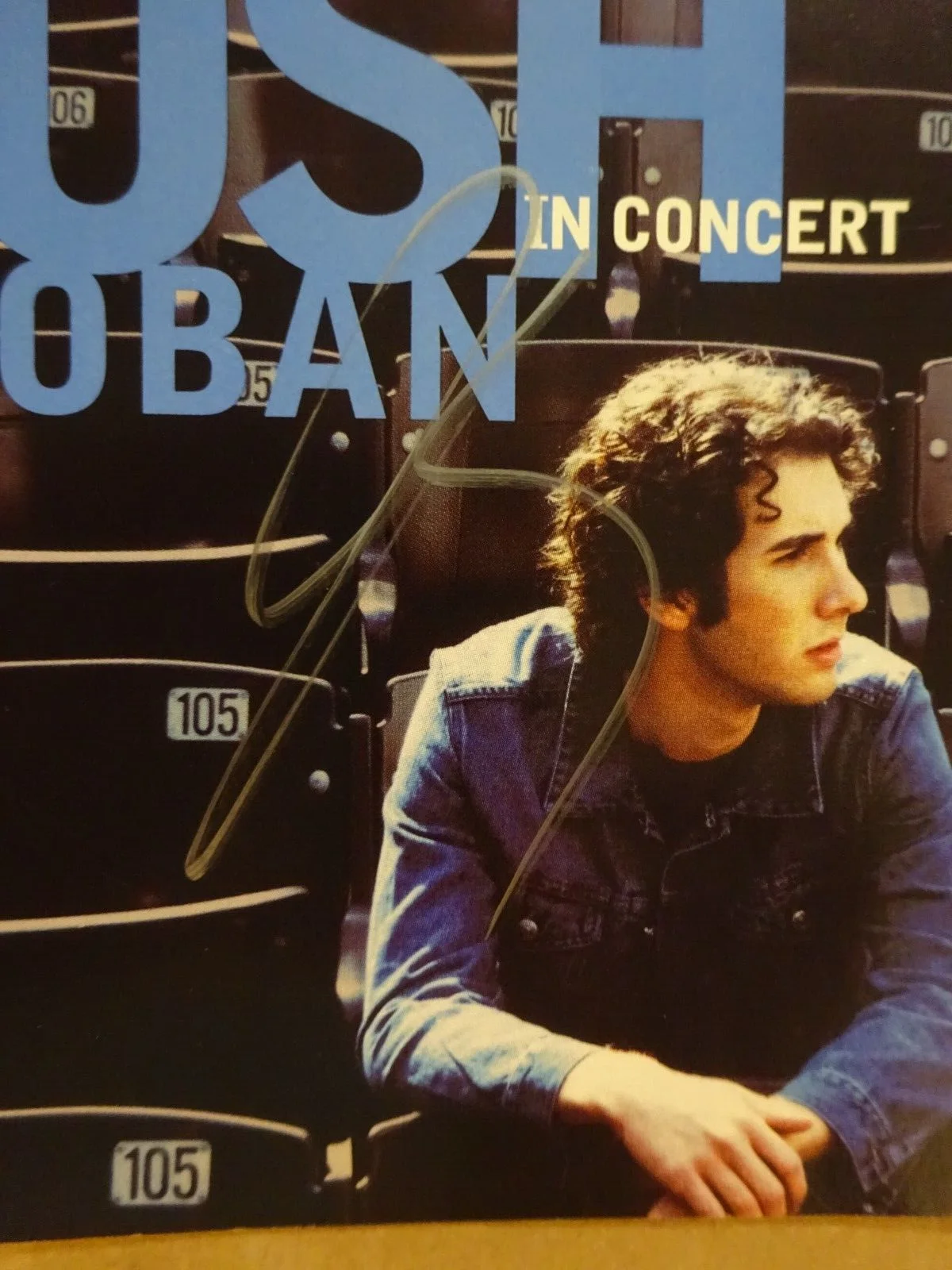 Autographed Josh Groban Signed In Concert Booklet With DVD Beckett BAS COA, изображение 4