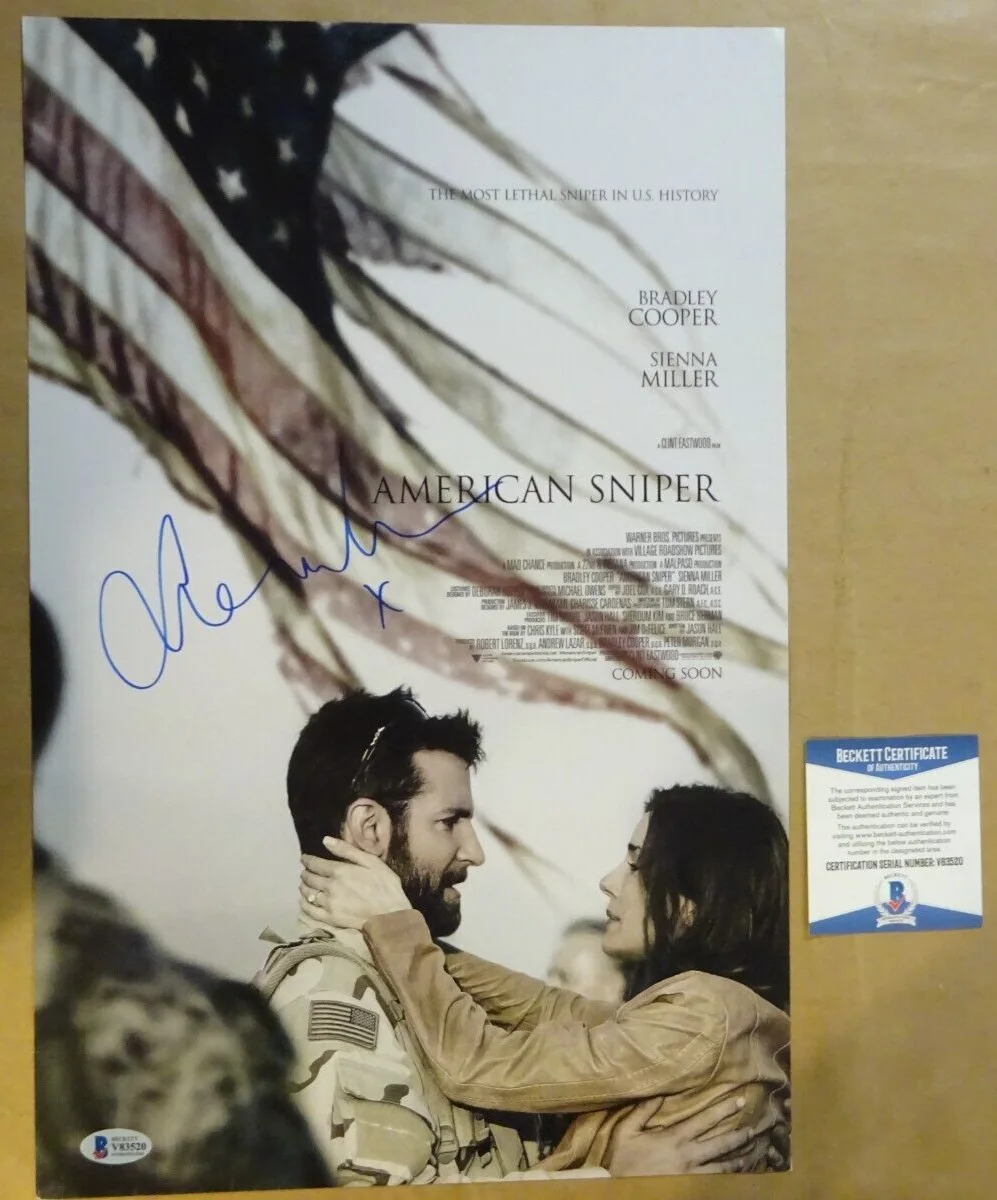 Sienna Miller — Signed Sienna Miller Autographed American Sniper Photo 11"x17" Beckett BAS COA